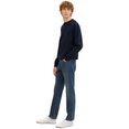 tom tailor 5-pocketsjeans met licht used effect blauw
