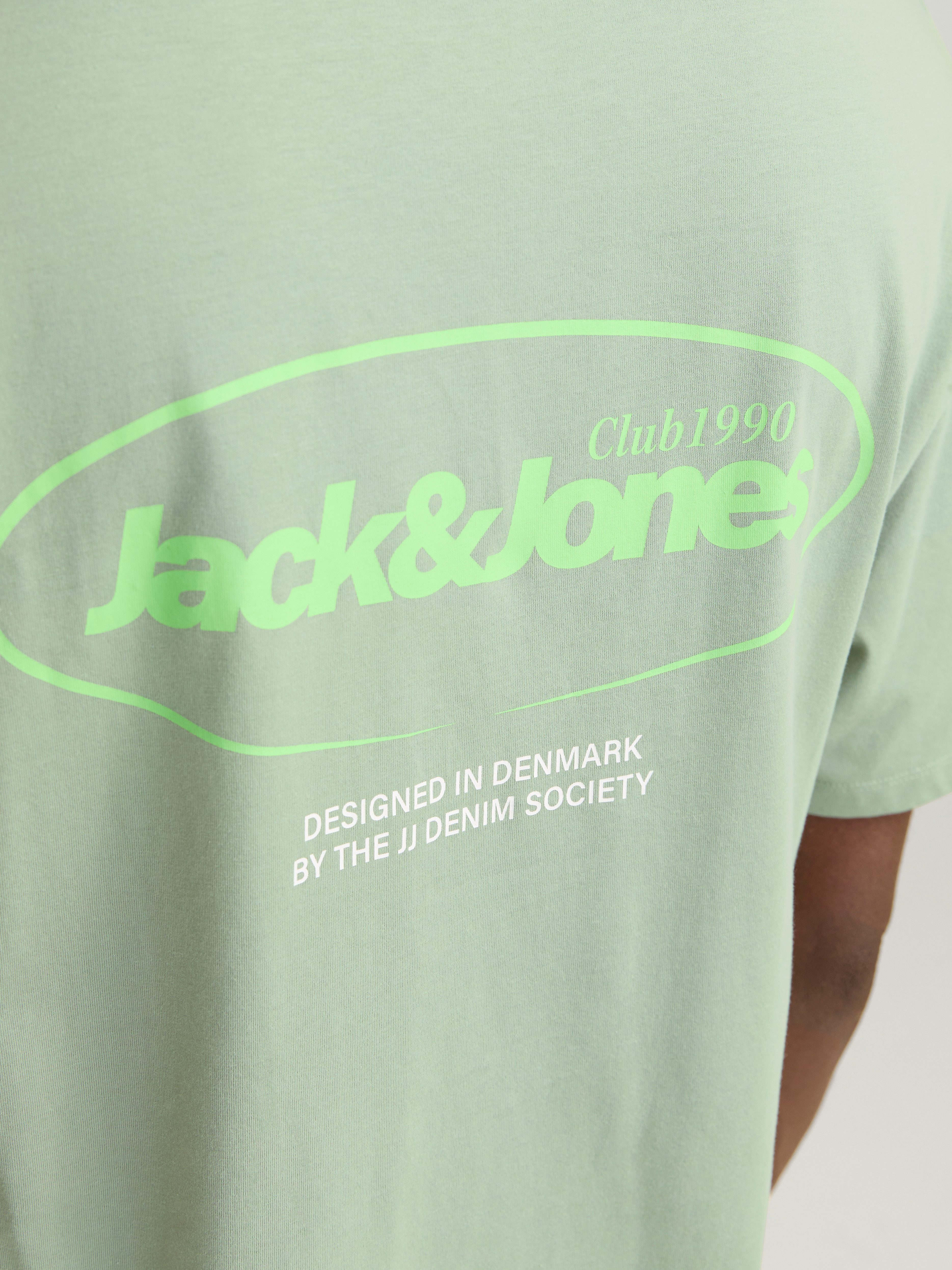 Jack & Jones Shirt met ronde hals JJEBRADLEY GRAPHIC TEE SS O-NECK NOOS
