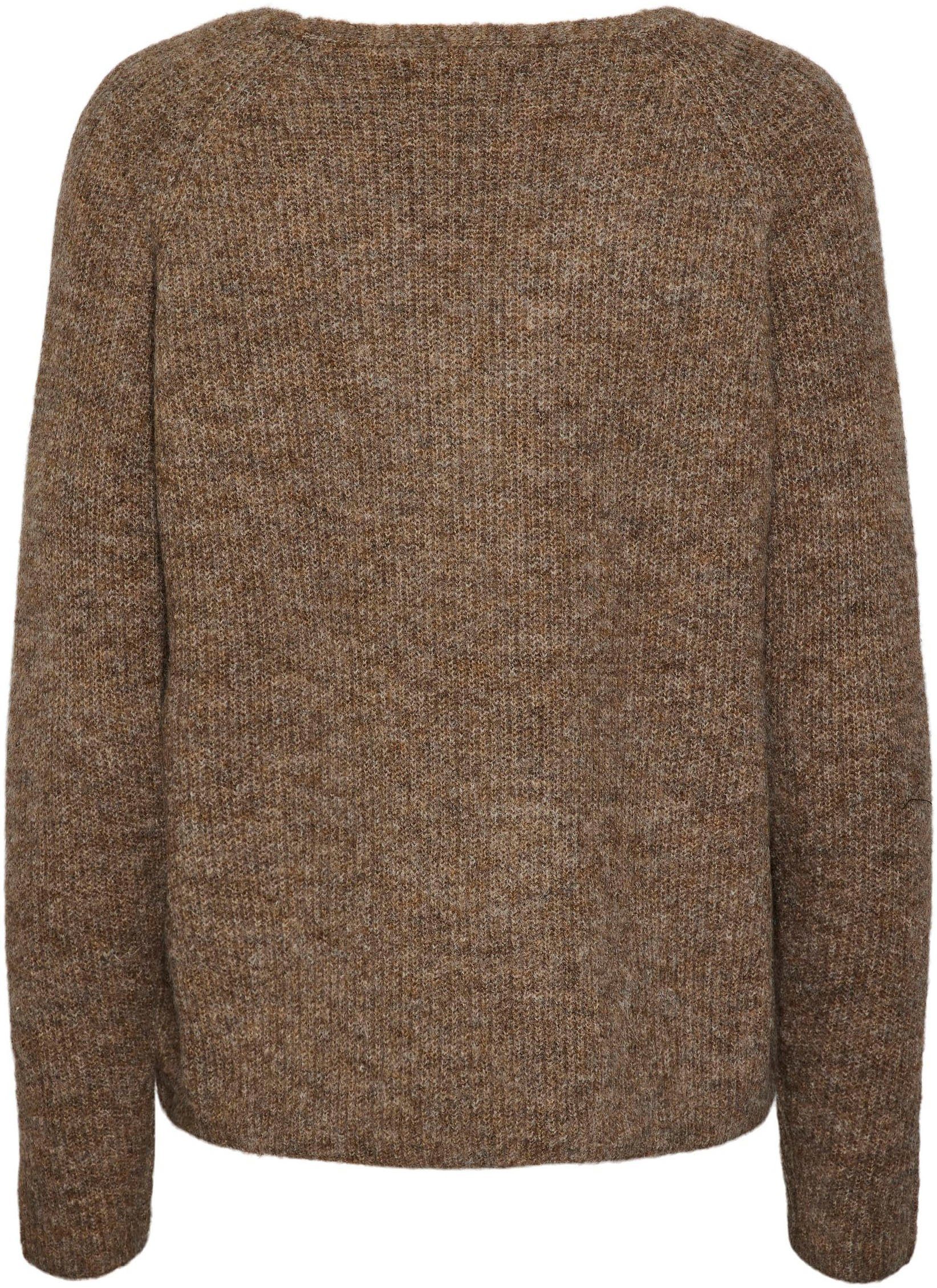 pieces Trui met V-hals PCELLEN LS V-NECK KNIT NOOS BC