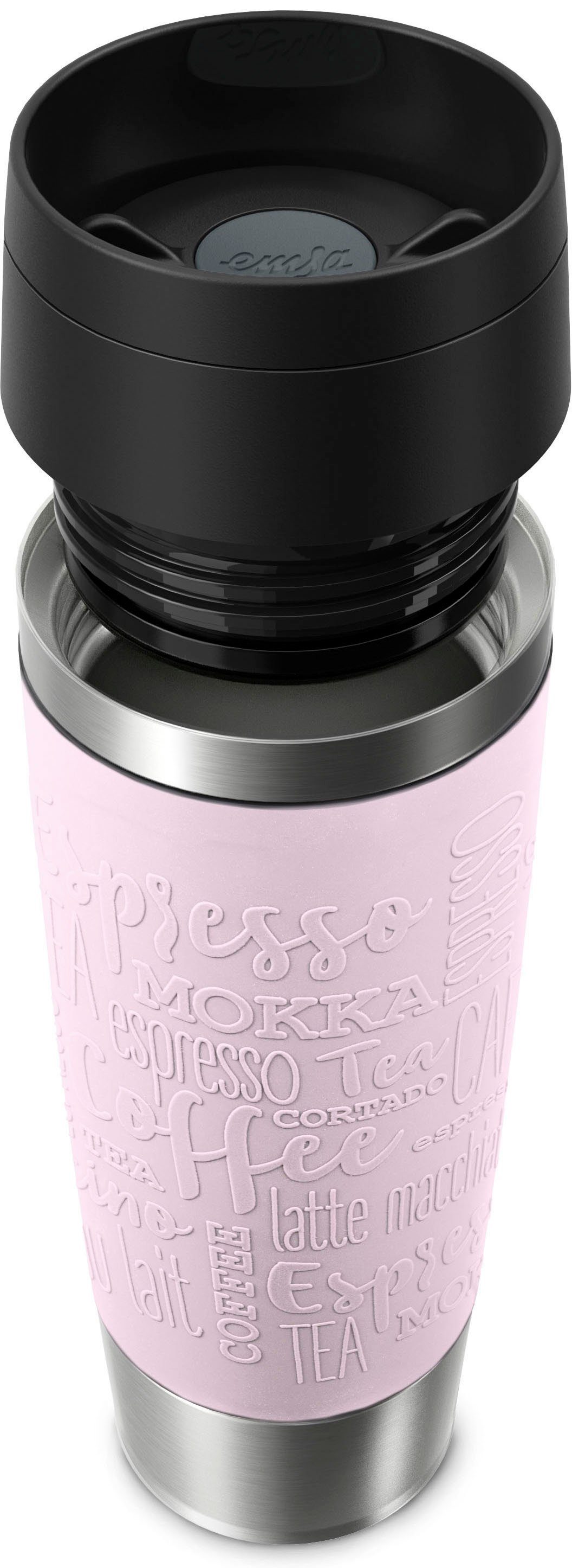 Emsa Thermosbeker Travel Mug Classic, met 360° drinkopening 4u heet, 8u koud - 360 ml / 6u heet, 12u koud - 500 ml, 100% dicht