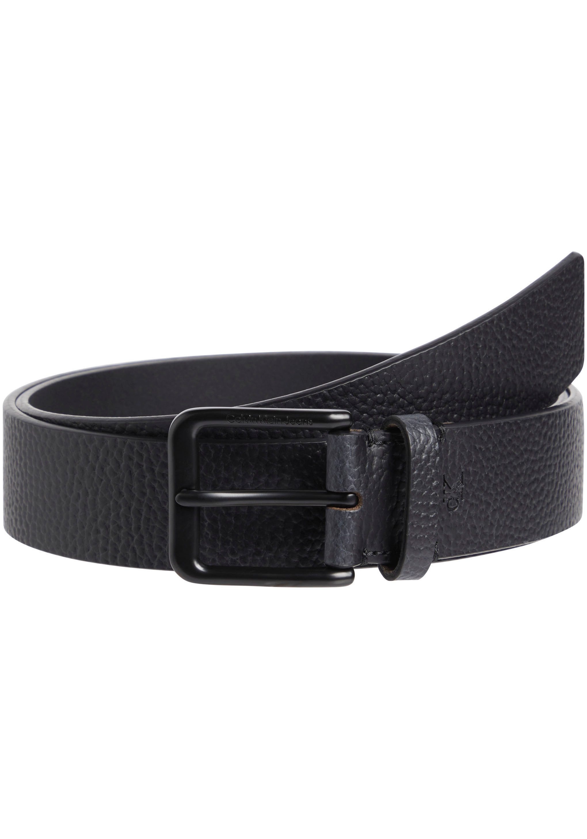 Calvin Klein Leren riem CLASSIC CASUAL BELT 35MM Logoprand, eenvoudige doornsluiting