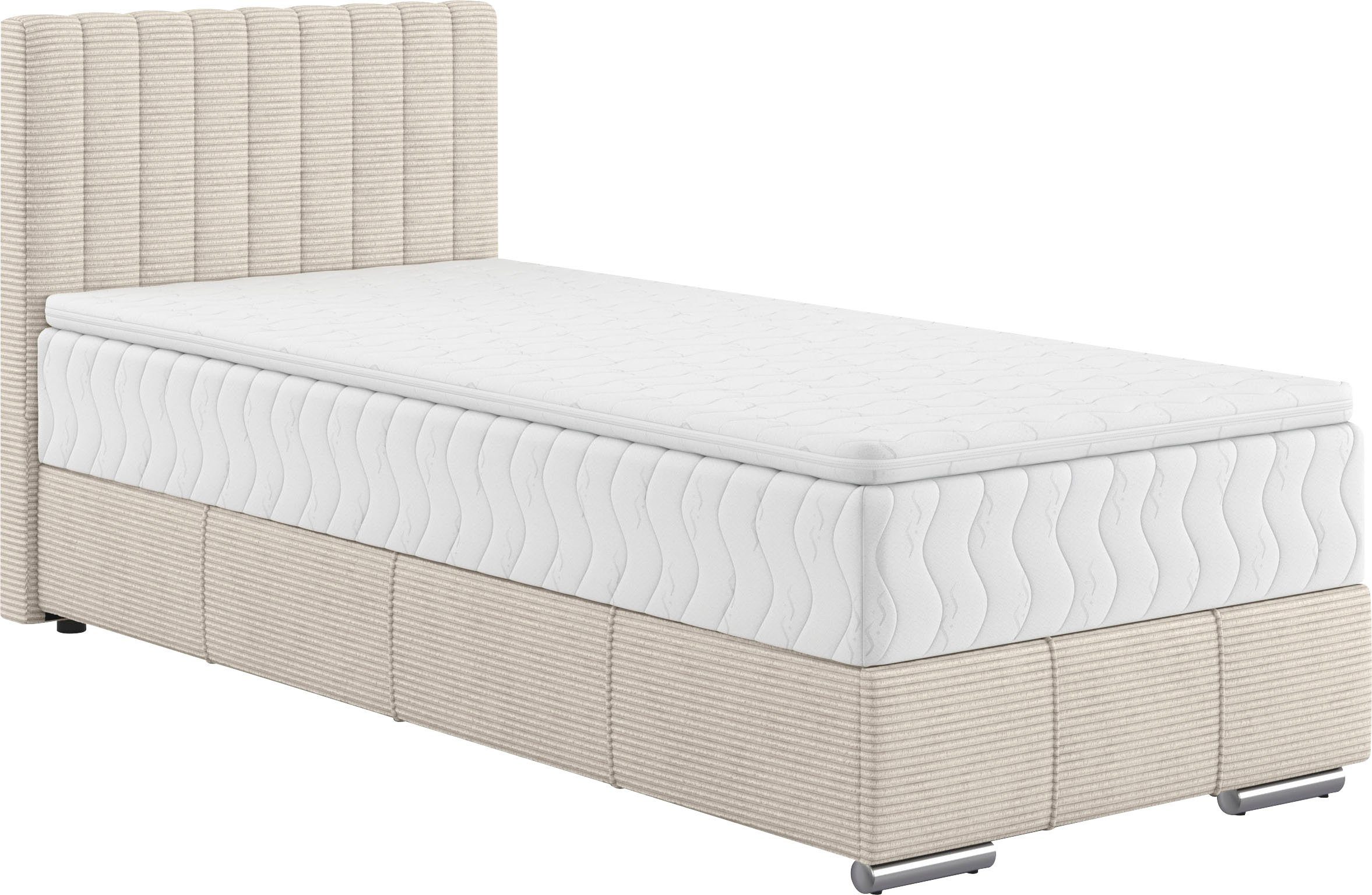 INOSIGN Boxspring Thor met bedbodem, incl. matras, topverkoper Topmatras en sierkussen, in verschillende hardheden beschikbaar