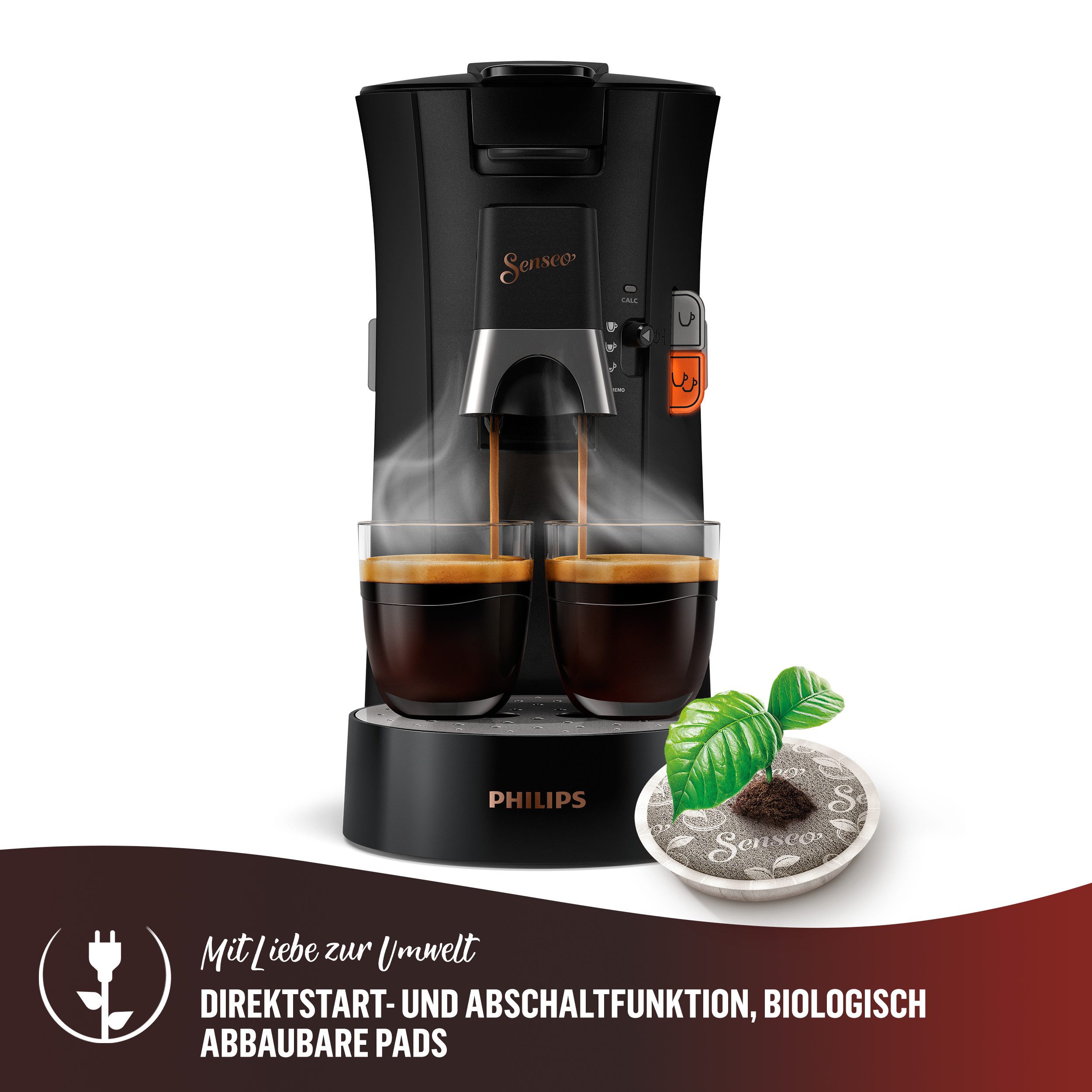 Senseo Koffiepadautomaat Select CSA240/90, met drie koffie-instellingen