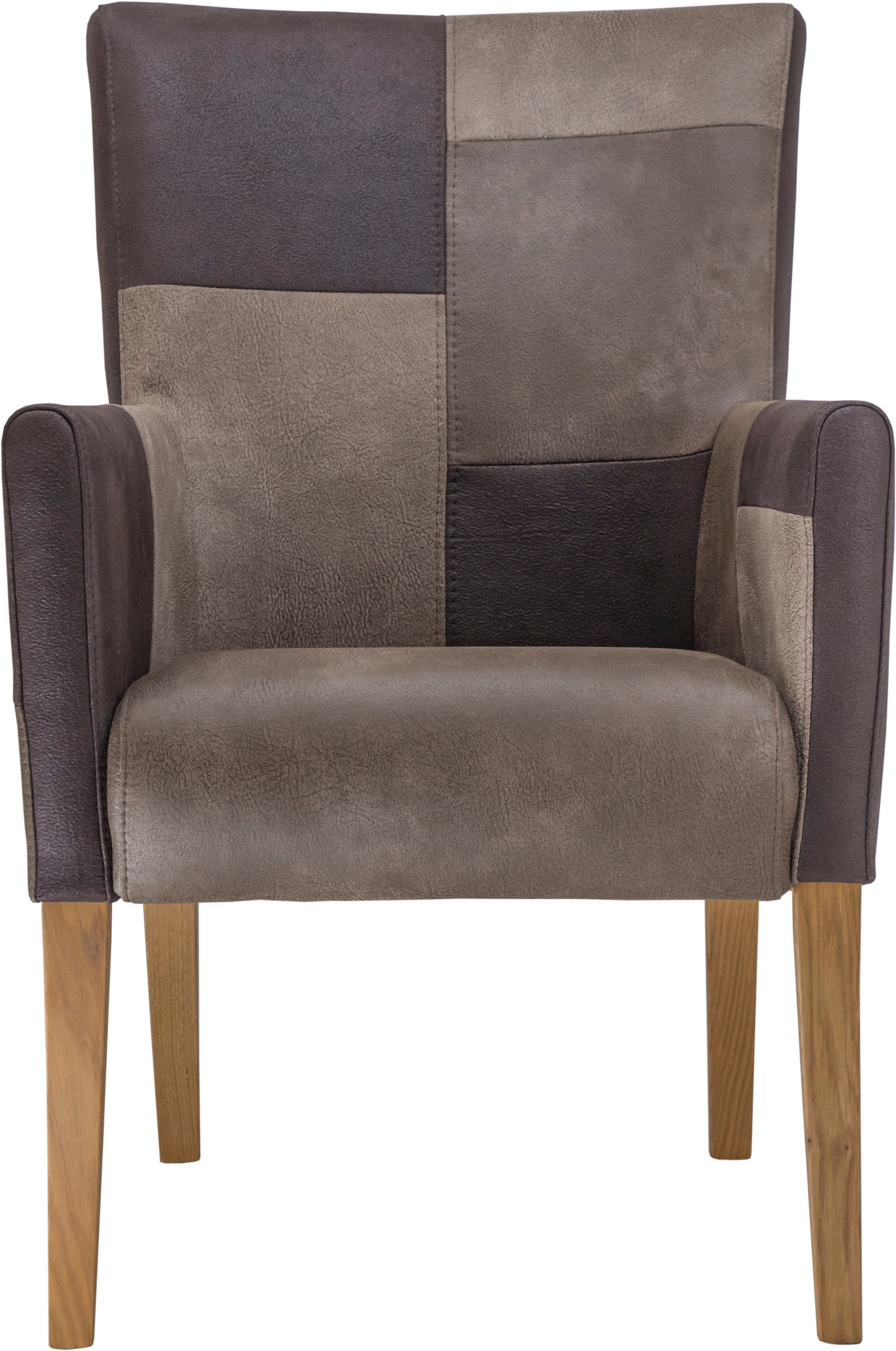 Home affaire Stoel met armleuningen King Bekleding van microvezel