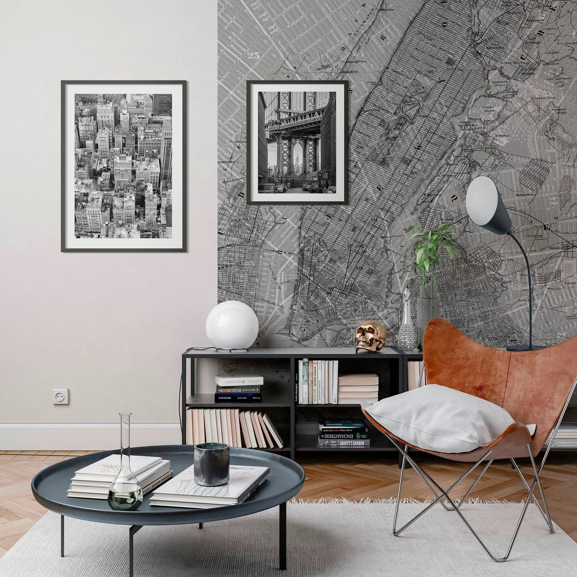 Komar Wanddecoratie Brooklyn Bridge Wanddecoratie - zonder lijst (1 stuk)