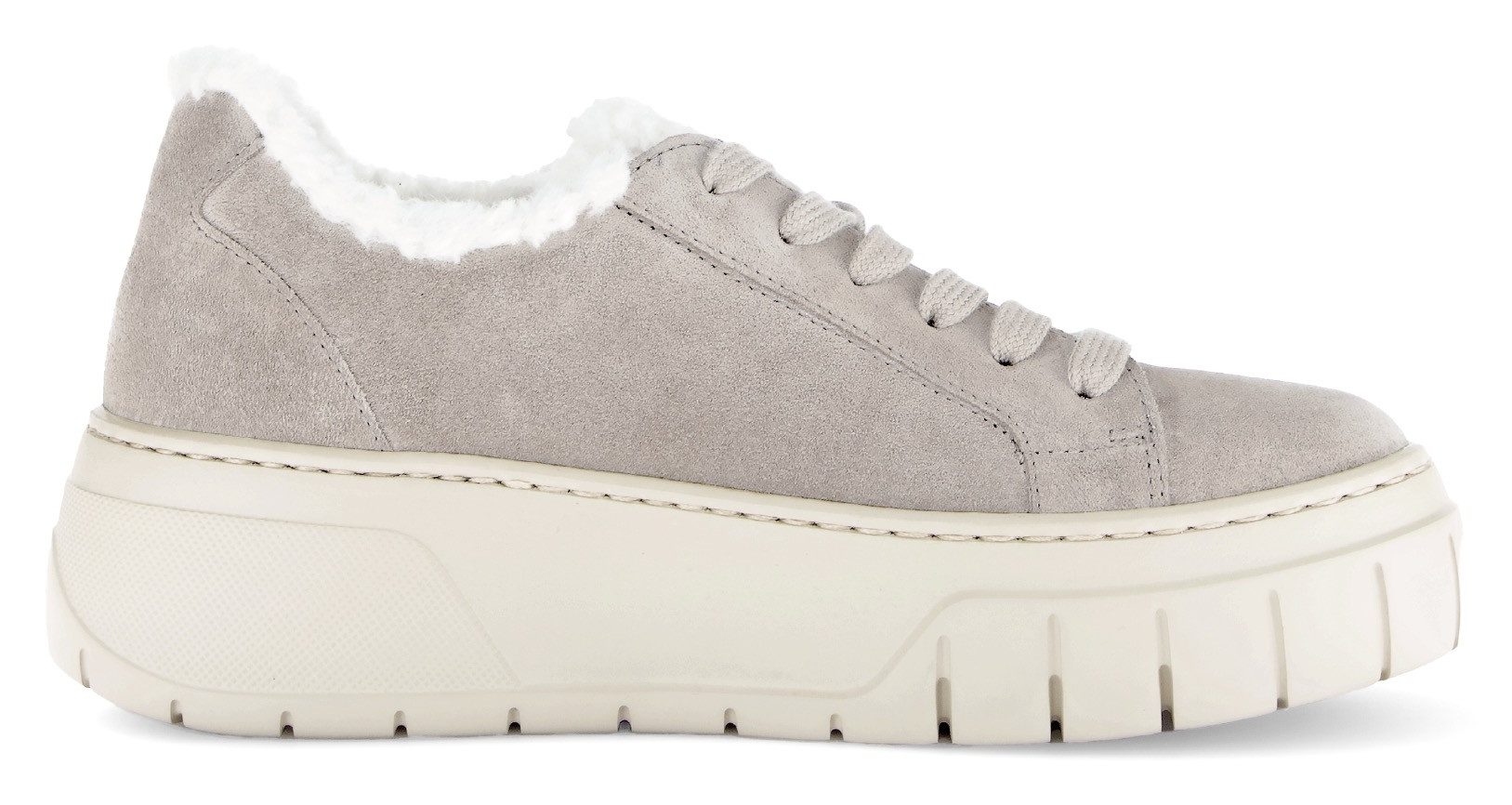 Gabor Plateausneakers plateau, vrijetijdsschoen, lage schoen, veterschoen met best fitting