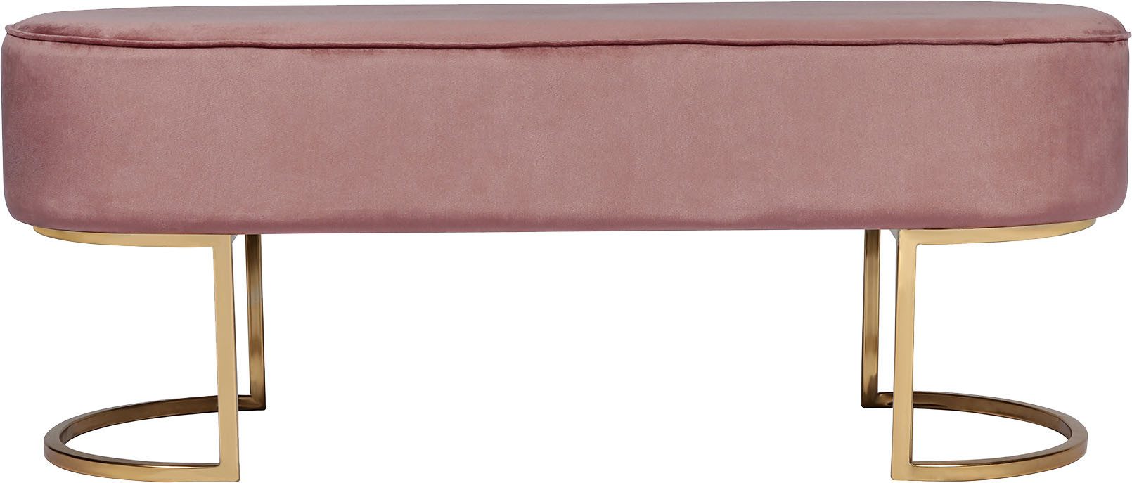Kayoom Zitbank Pera 225, elegante uitstraling door goudkleurige frame, comfortabele bekleding (1 stuk)