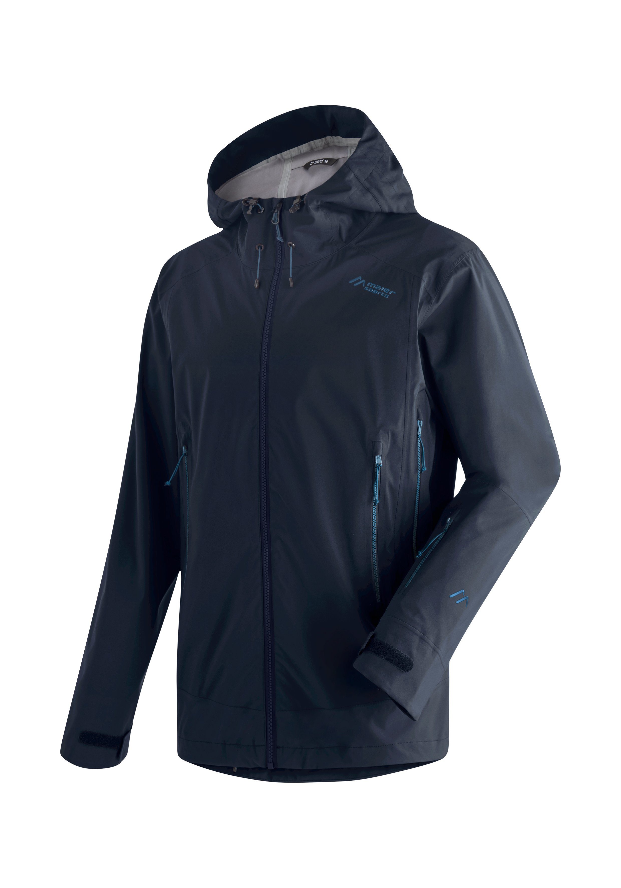 Maier Sports Ski-jack Elvegarden M Heren trekkingjas ademend en waterdicht outdoor-jack met capuchon