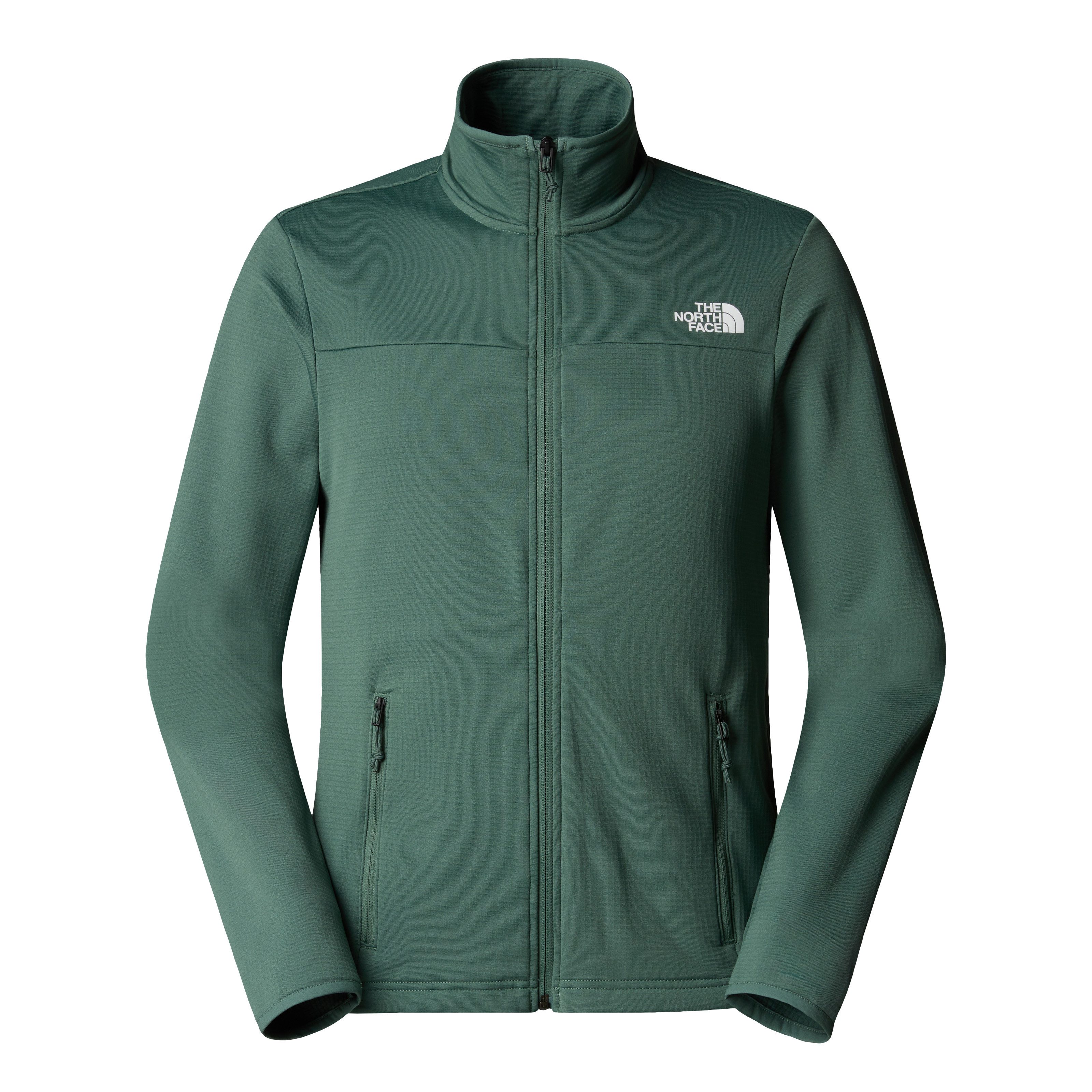 The North Face Fleecejack Cedar Trail Grid fleece jack met doorlopende rits voor heren