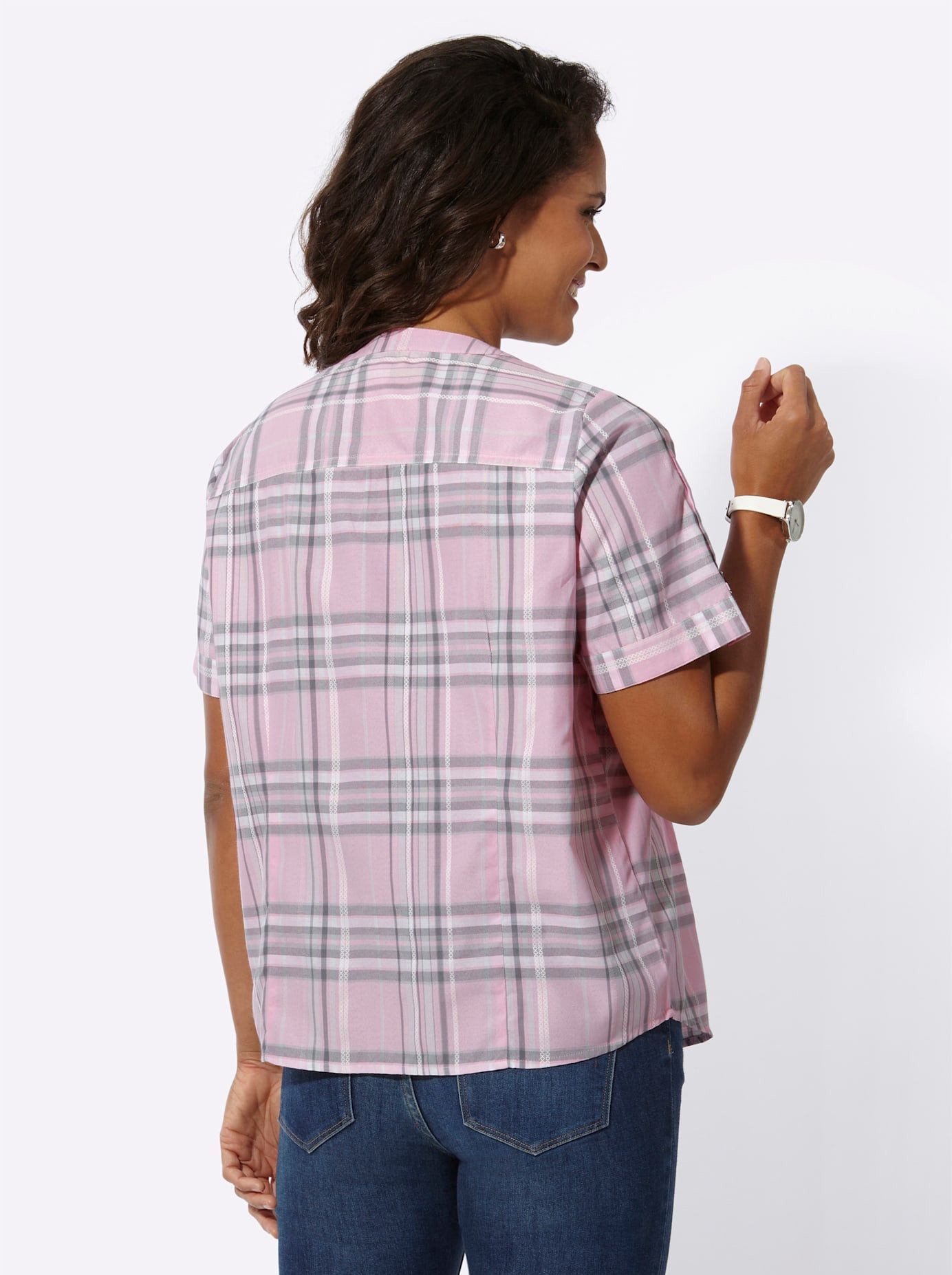 Casual Looks Geruite blouse