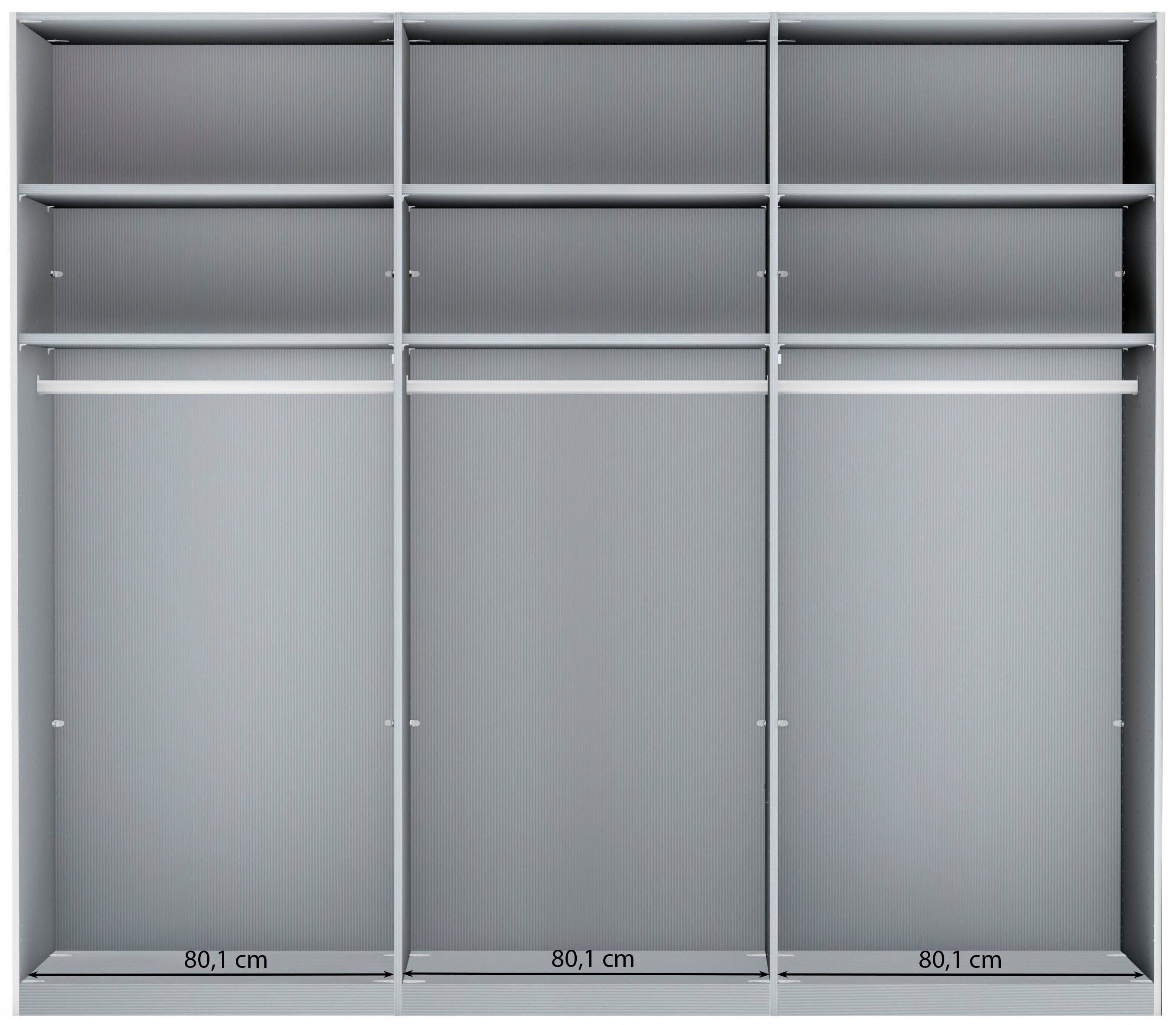 WIEMANN Schuifdeurkast Monaco hoogwaardig beslag