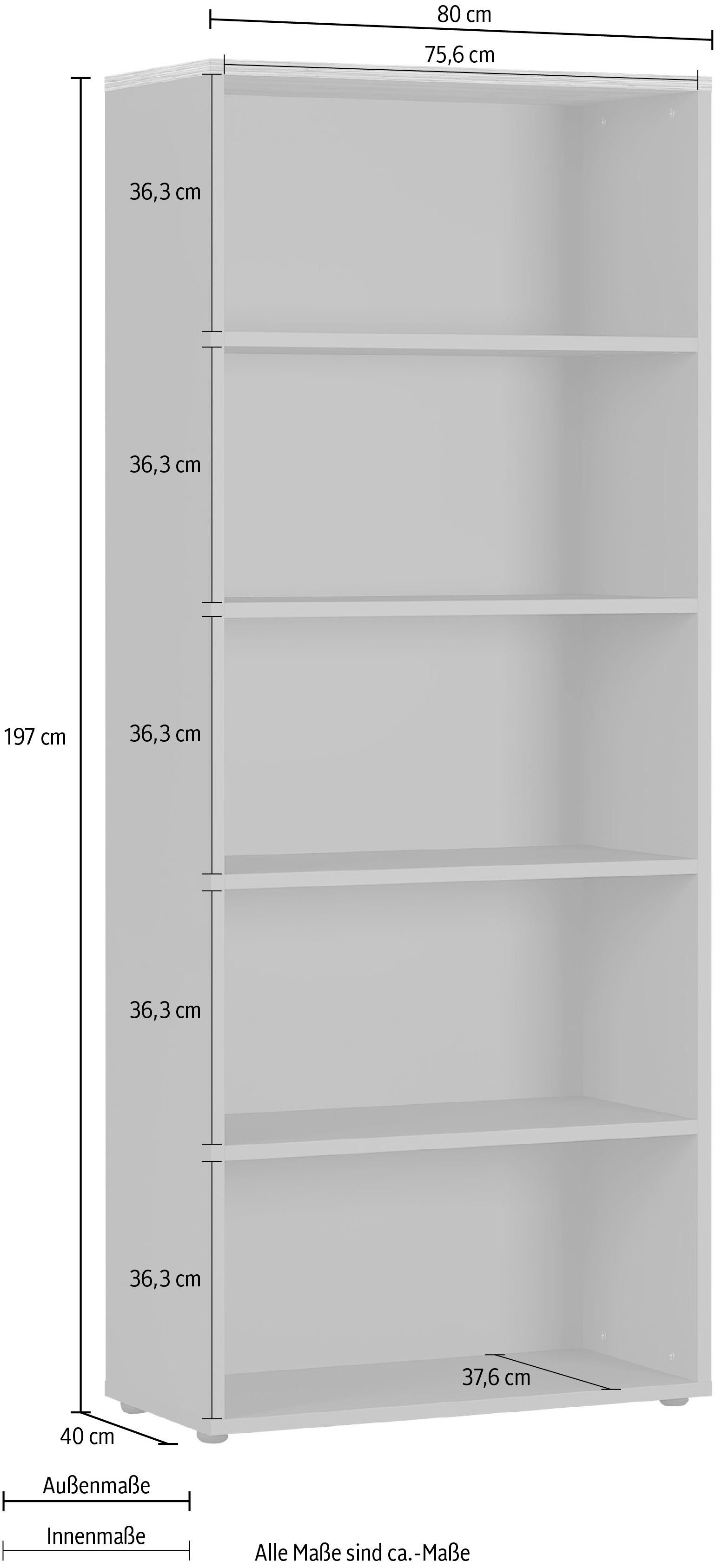 GERMANIA Ordnerrek GW-Agenda archiefkast met verstelbare planken, breedte 45 of 80 cm, made in germany