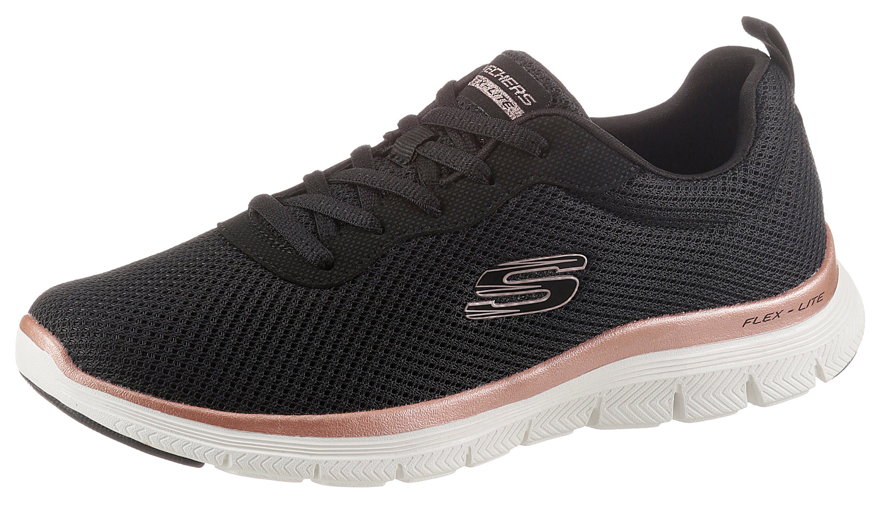 Skechers Sneakers FLEX APPEAL 4.0 BRILLINAT VIEW Vrijetijdsschoen, lage schoen, veterschoen met Air Cooled Memory Foam