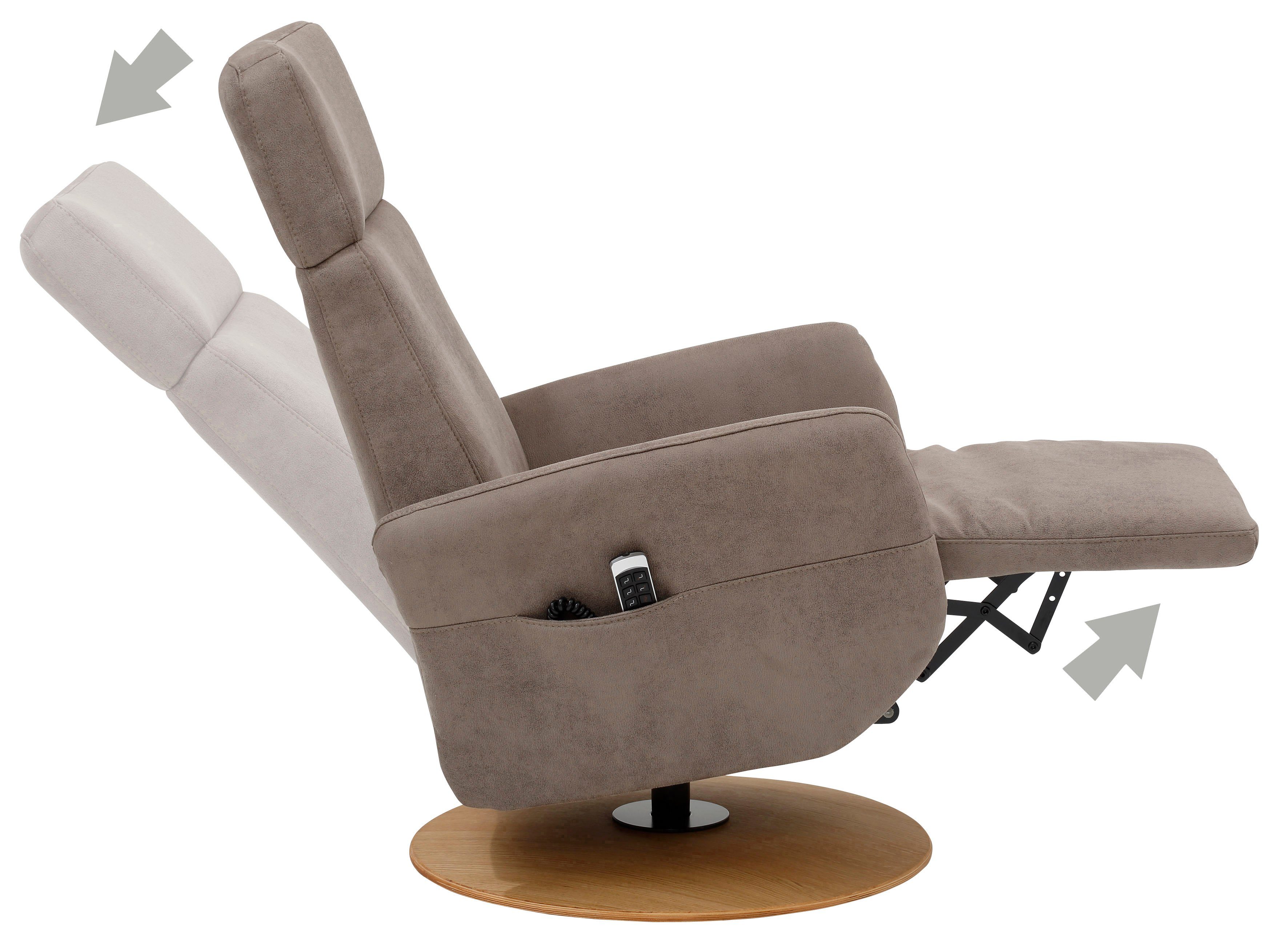 sit&more Relaxfauteuil Cobra naar keuze met 2 motoren, 2 motoren en accu of met 2 motoren