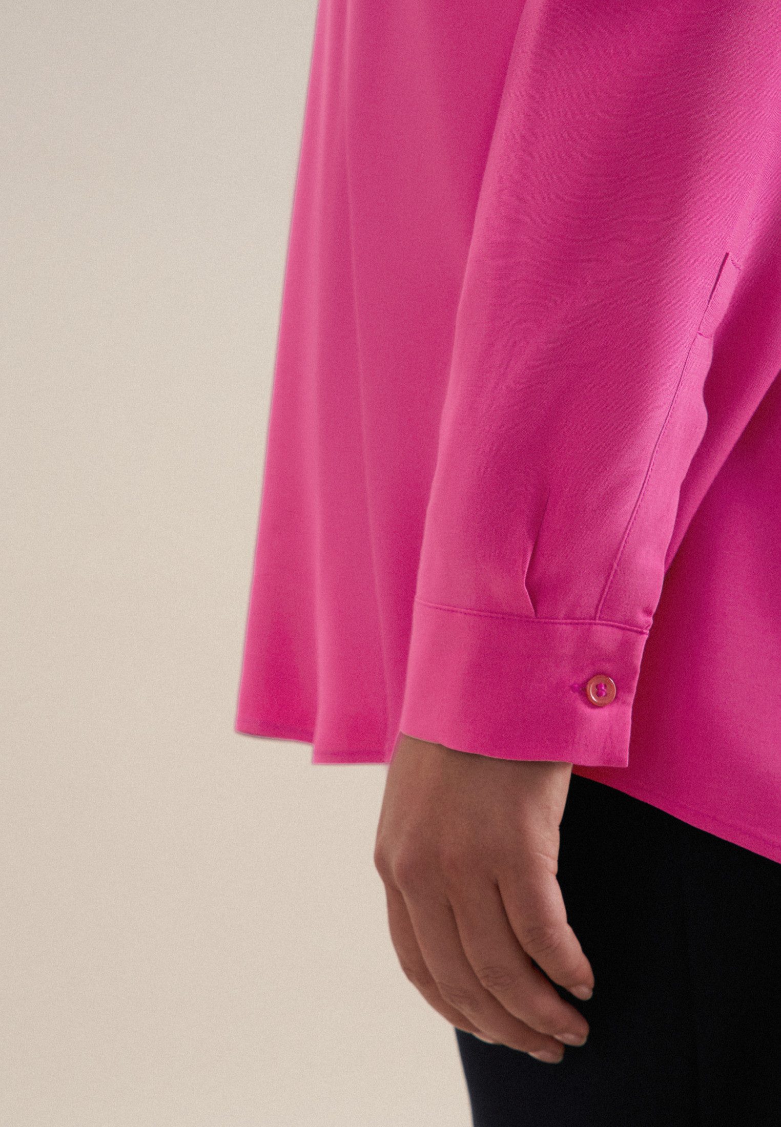 seidensticker Klassieke blouse Zwarte roos