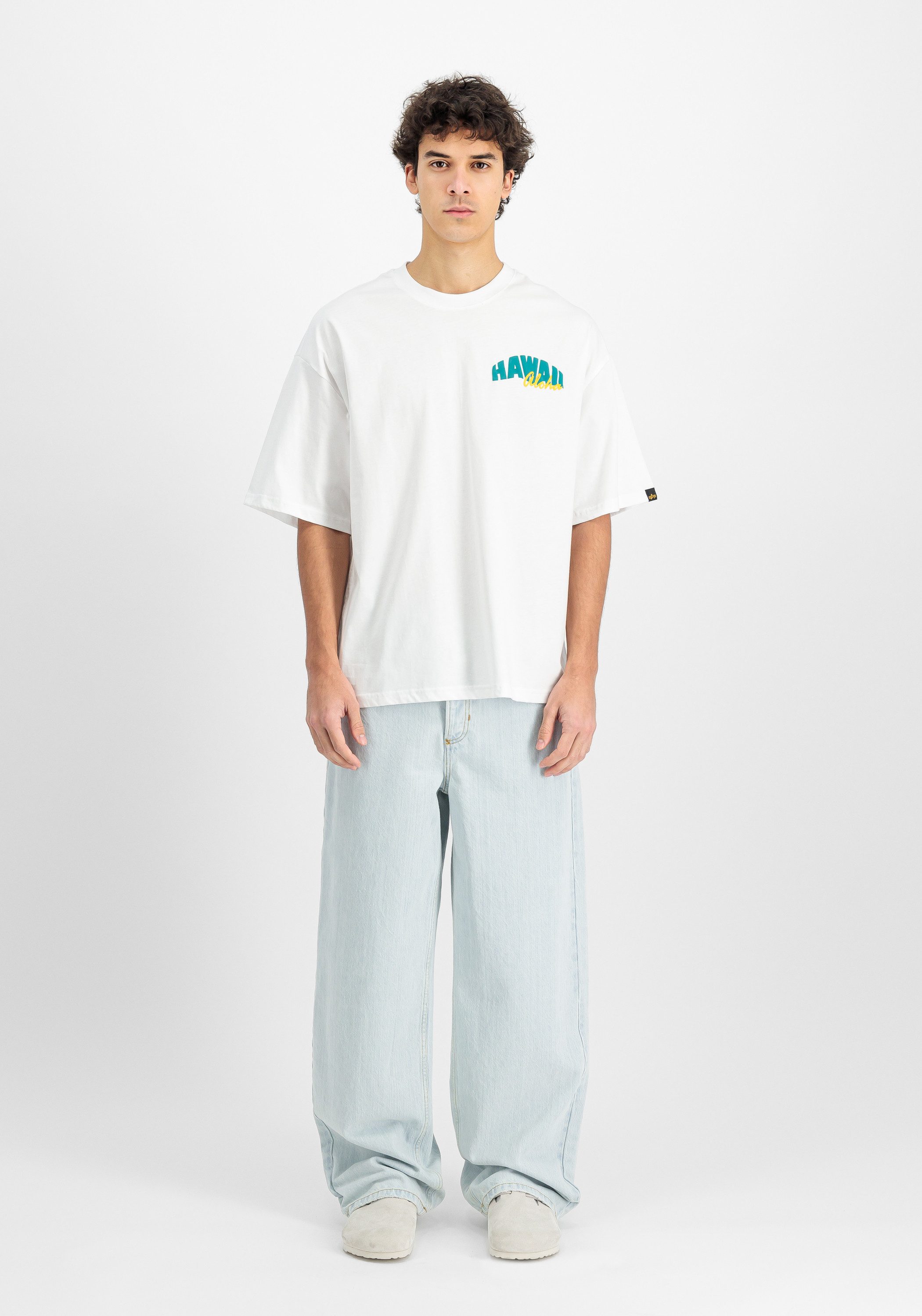 Alpha Industries T-shirt Alpha Industries Men - T-Shirts Hawaii Aloha Backprint T-Shirt