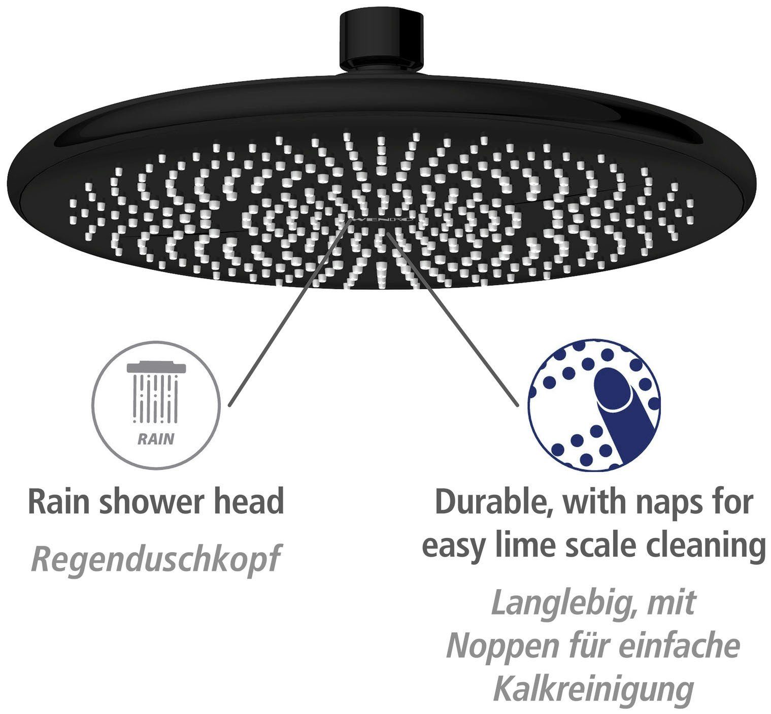 WENKO Douchesysteem Watersaving eenvoudige aansluiting op bestaande kraan of wandbocht