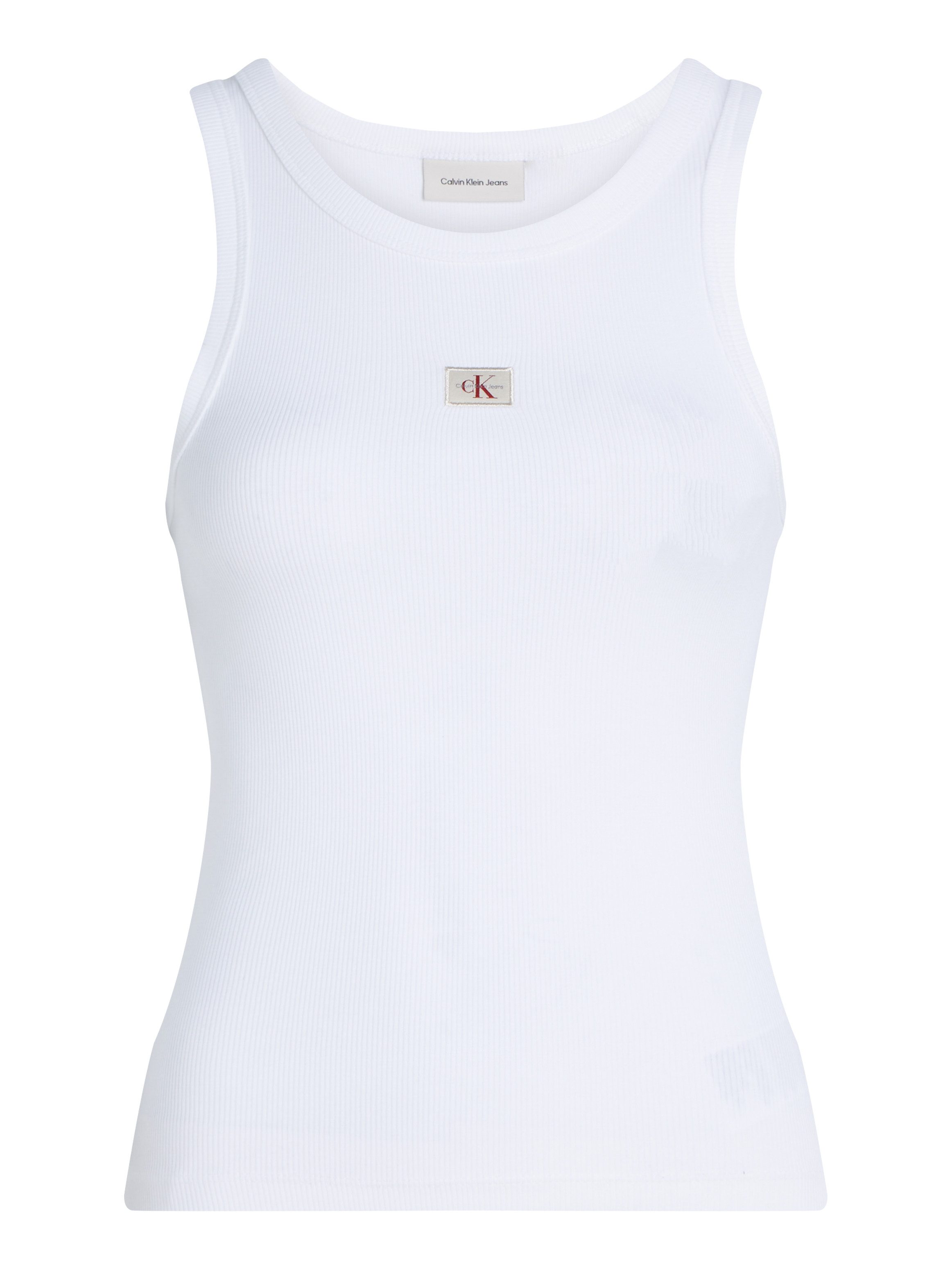 Calvin Klein Tanktop WOVEN LABEL RIB TANK TOP