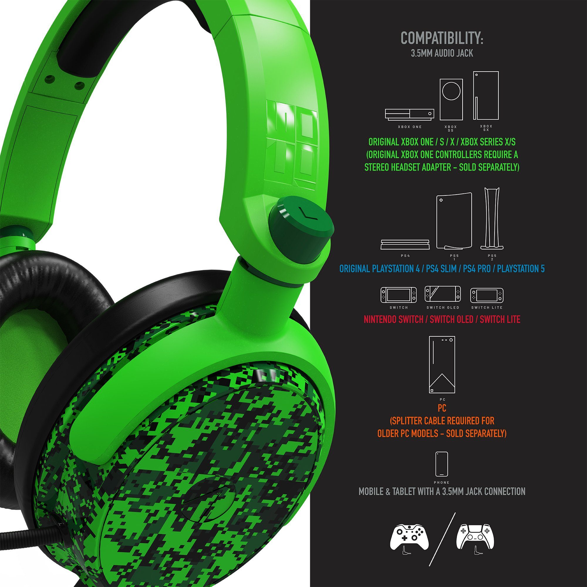 Stealth Gaming-headset Multiformat Gaming Headset C6-100 camouflage