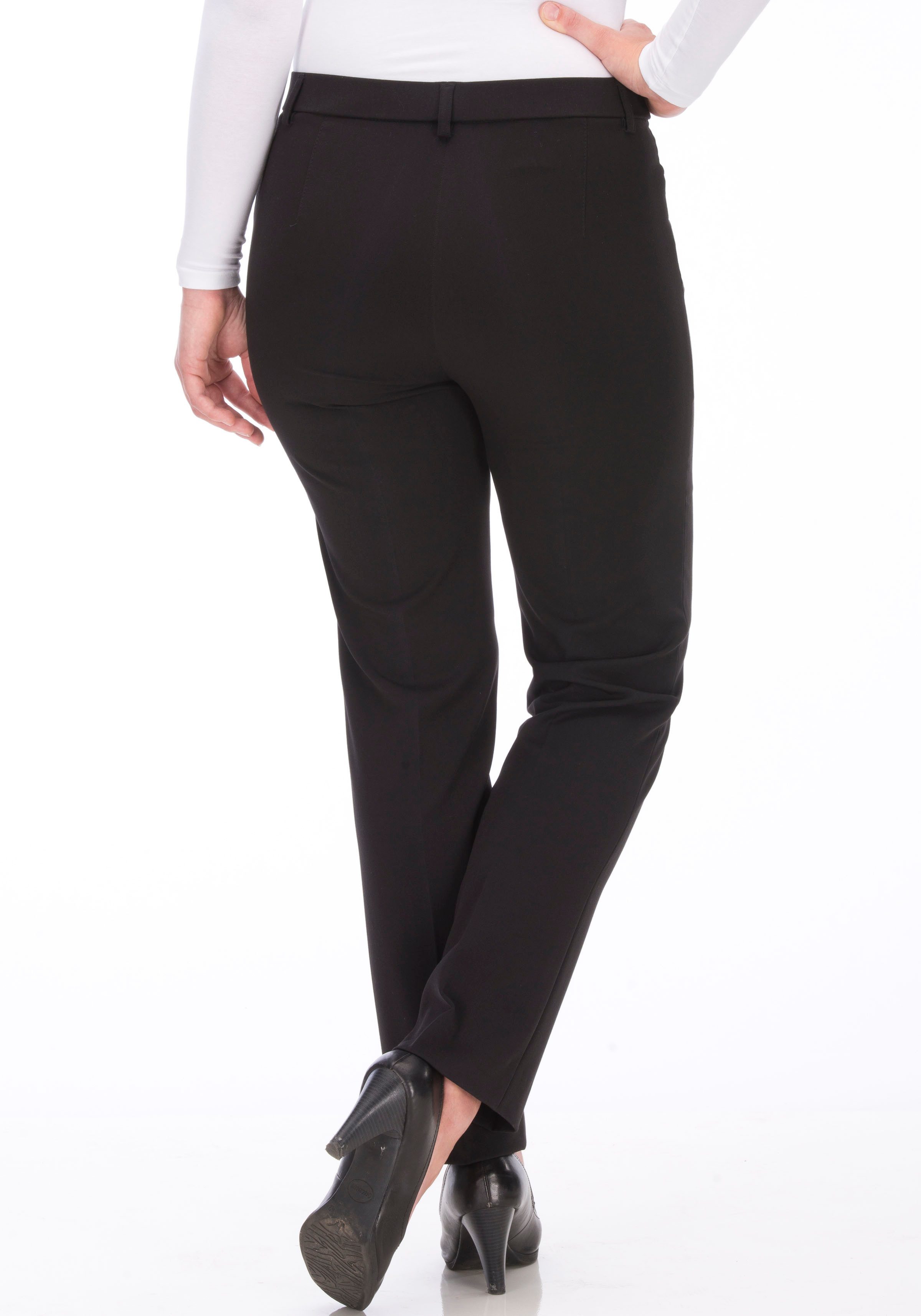 KjBRAND Stoffen broek Bea in Bi-Stretch Kamgarenlook met Persplooien