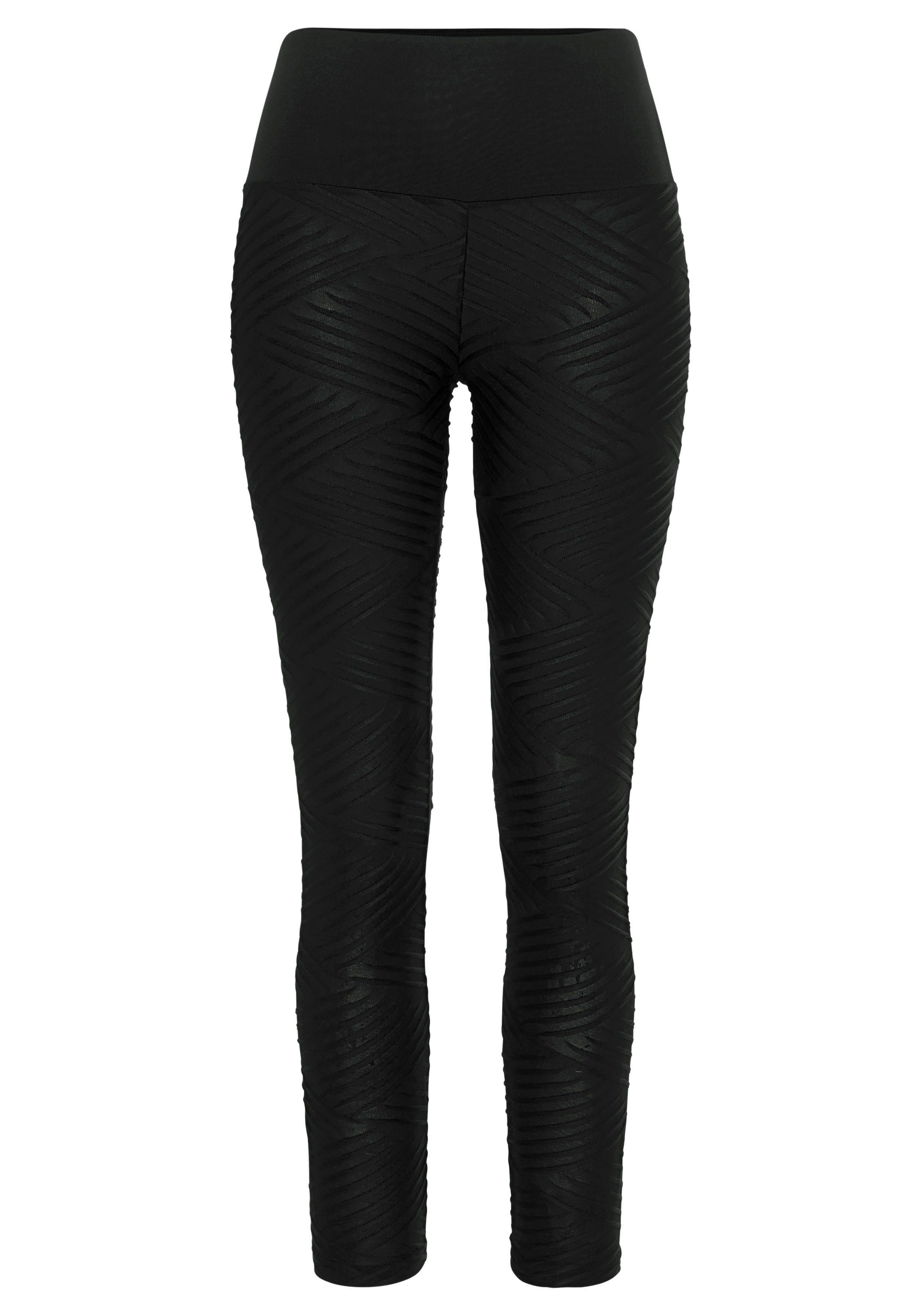 active by Lascana Legging -Sportleggings Sportleggings met 3D-structuur