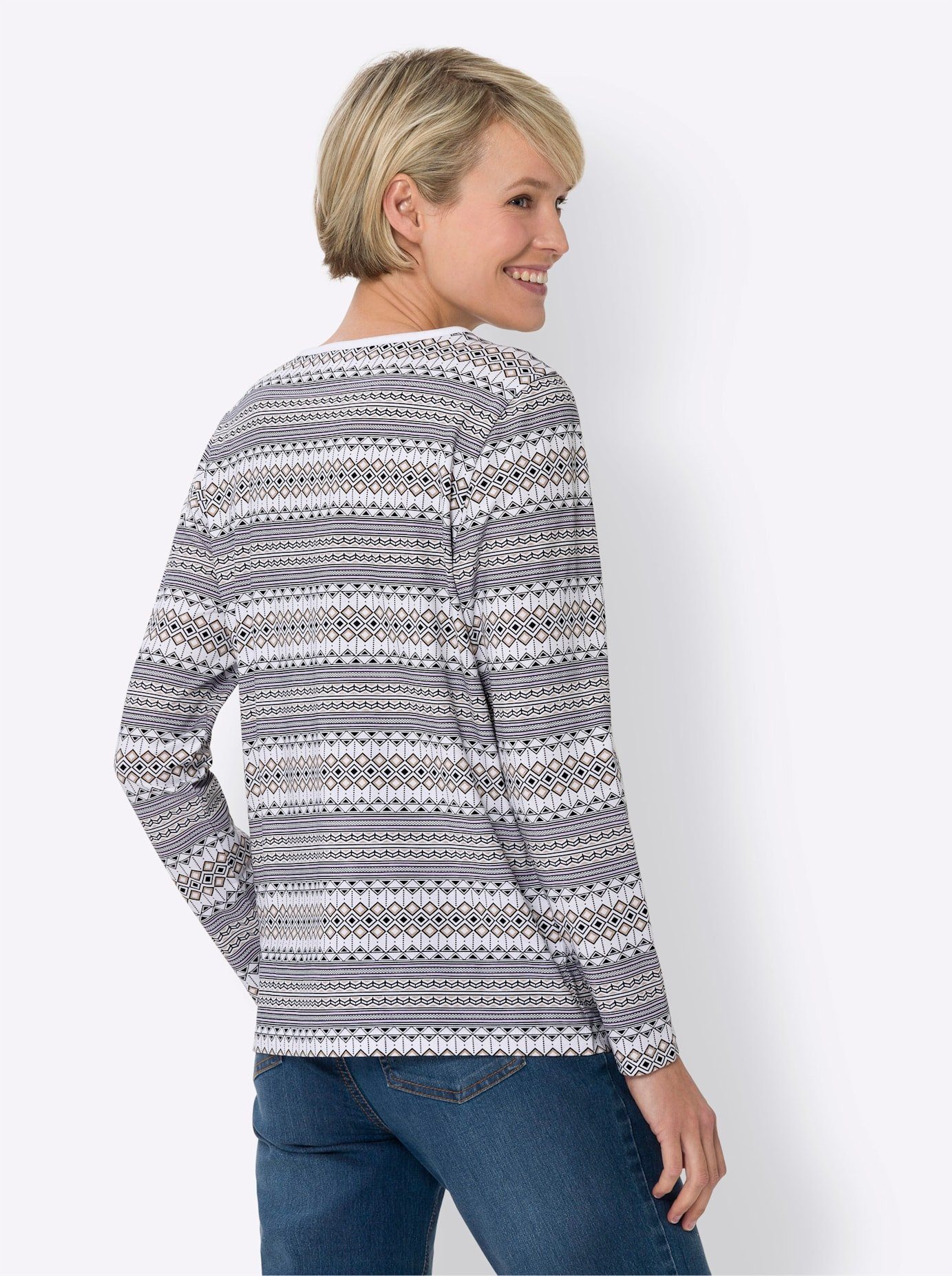 Classic Basics Shirt met ronde hals Shirt met lange mouwen (1-delig)