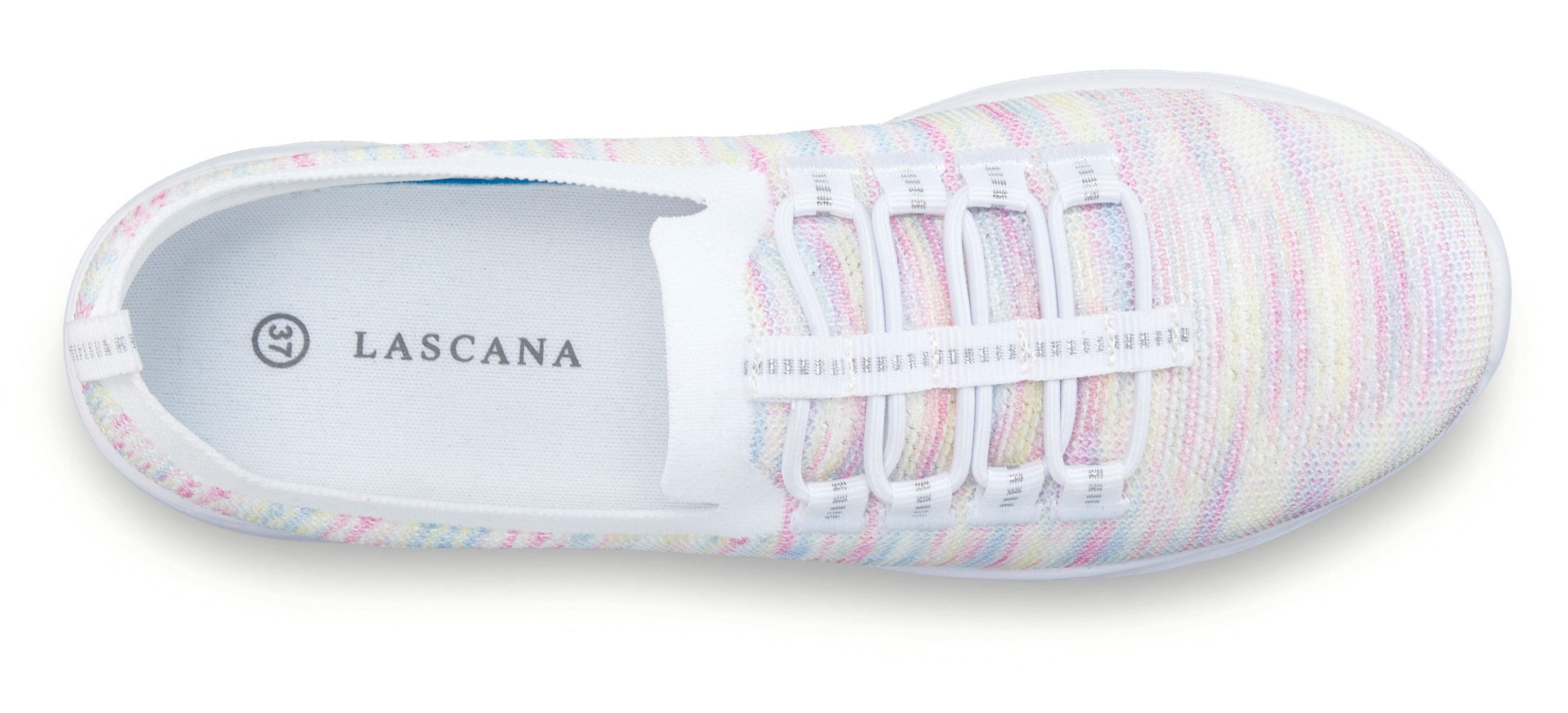 Lascana Sneakers Slippers, lage schoenen, om in te schieten, licht meshmateriaal VEGAN