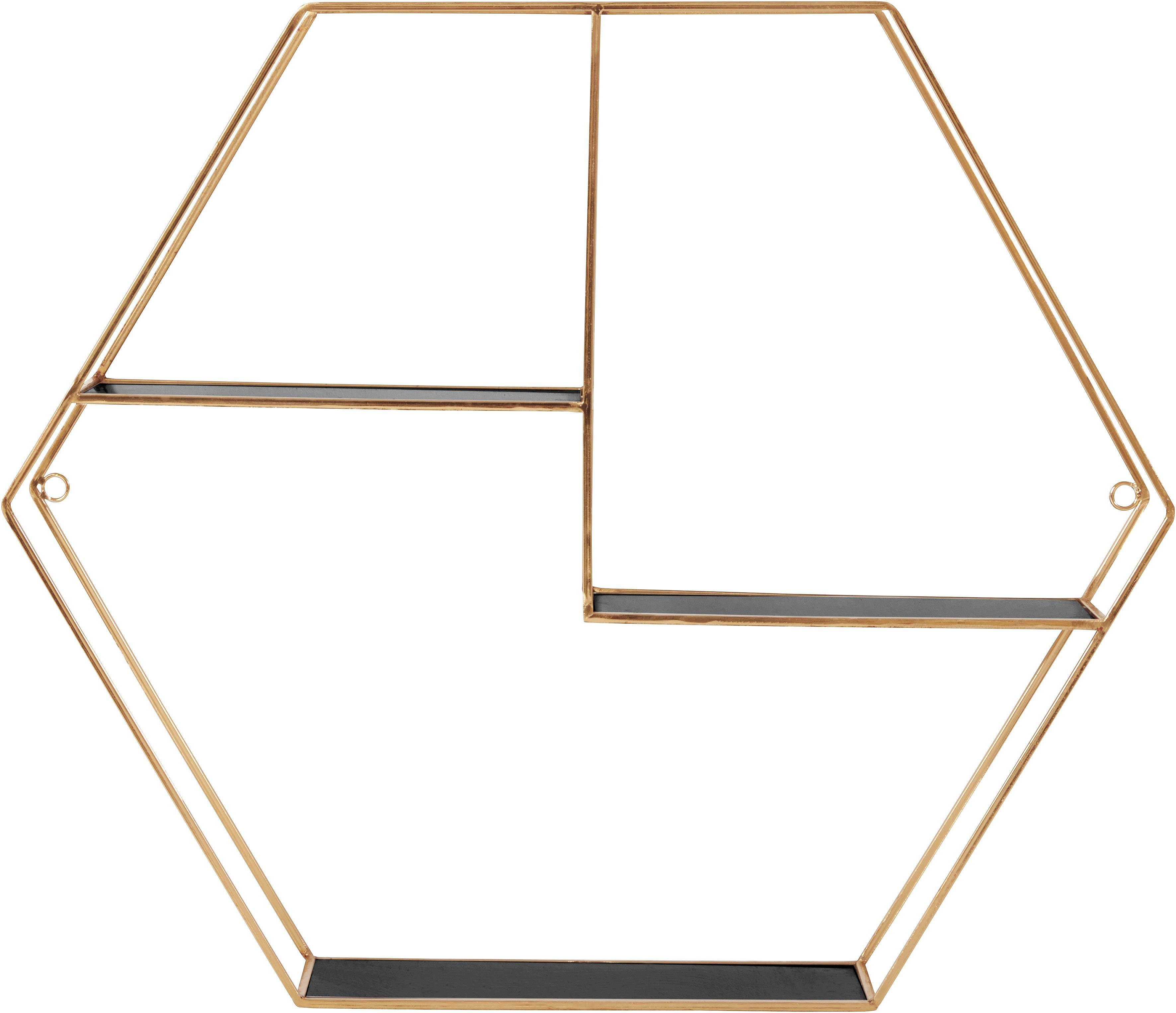 Leonique Wandrek Hexagon zeshoekig element, goudkleur, in een modern design online verkrijgbaar |