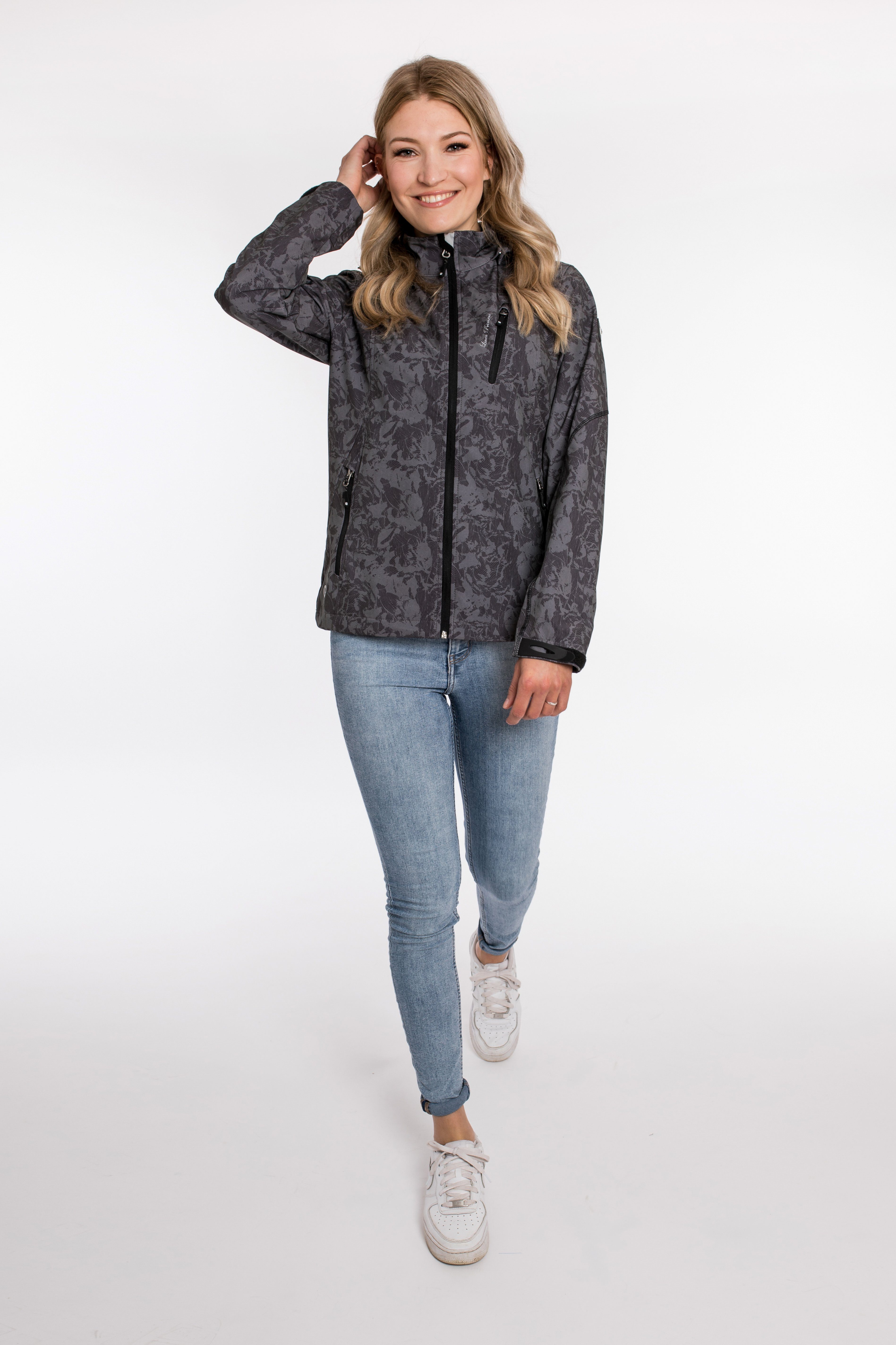 DEPROC Active Softshell-jack SHELBY PEAK WOMEN met afneembare capuchon