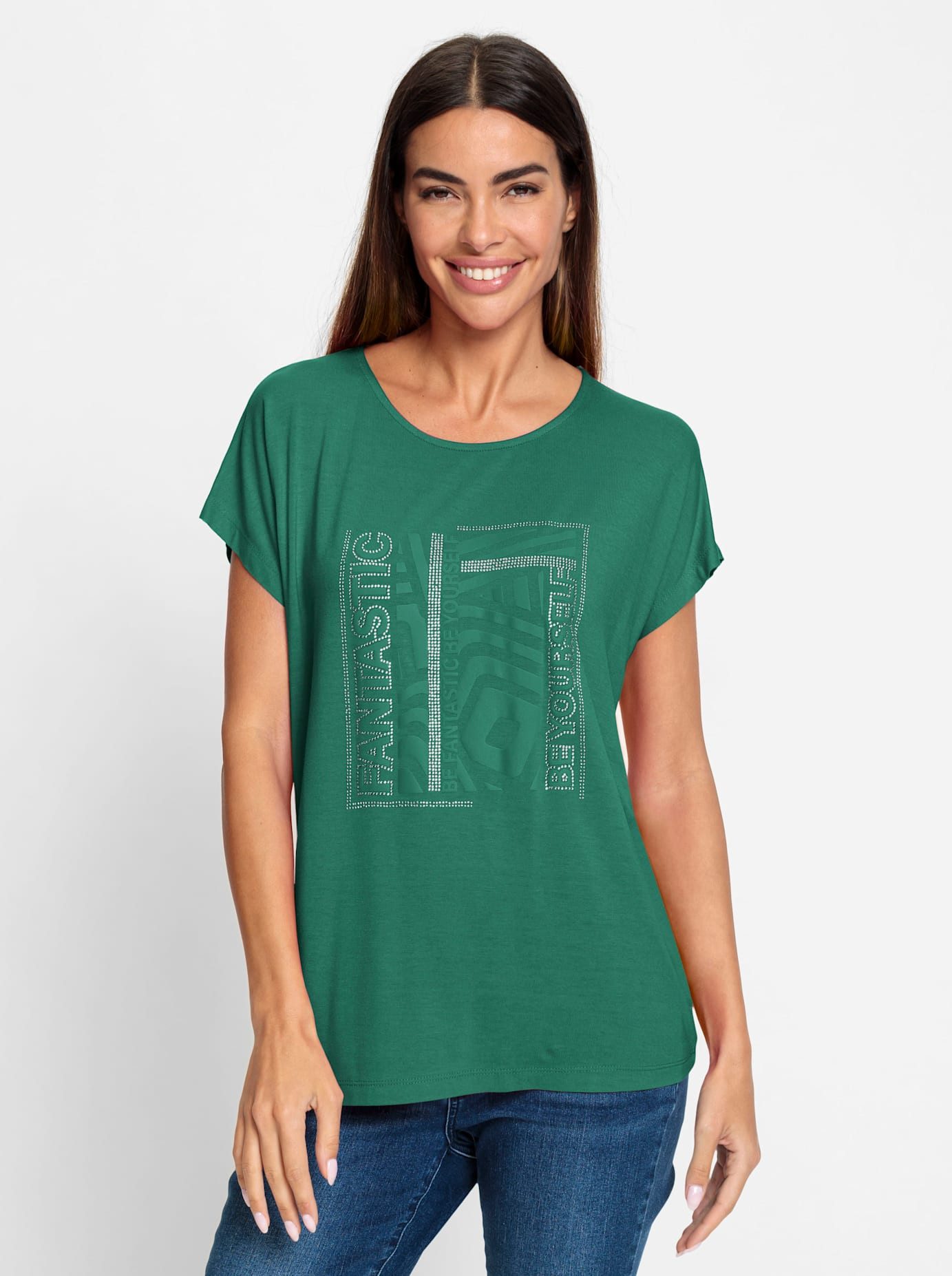 heine T-shirt Shirt (1-delig) dames t-shirts maat 36 groen