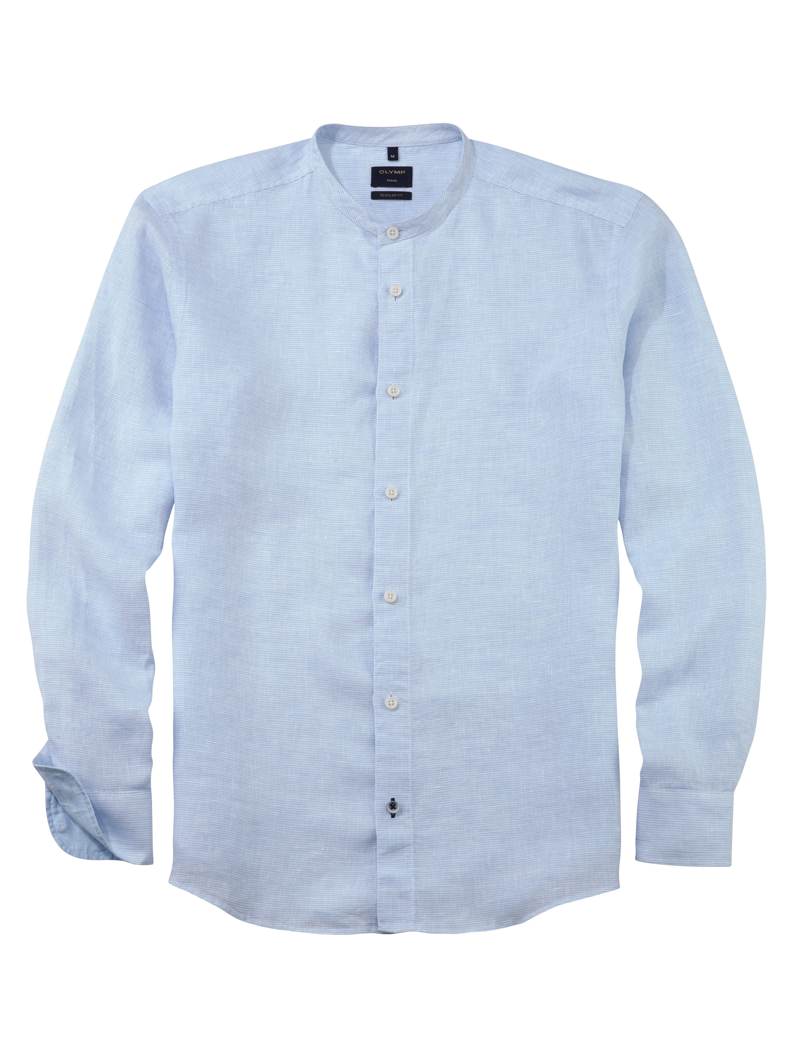 OLYMP Linnen overhemd OLYMP Casual overhemd - linnen heren overhemden maat XL blauw