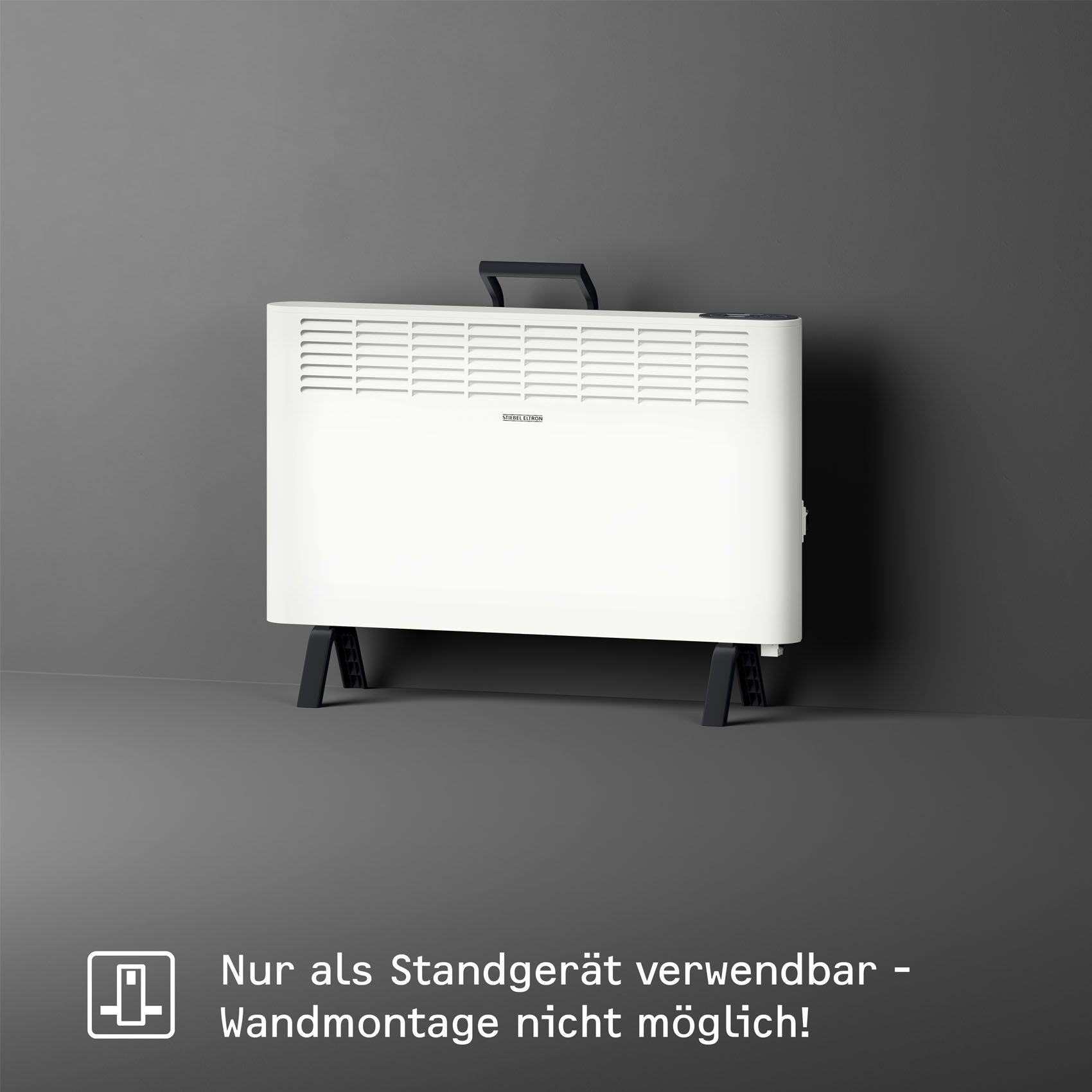 Stiebel-Eltron Convectorkachel "CNS 2000 Plus LCD move", staande convector energiezuinig, wit, 2 kW