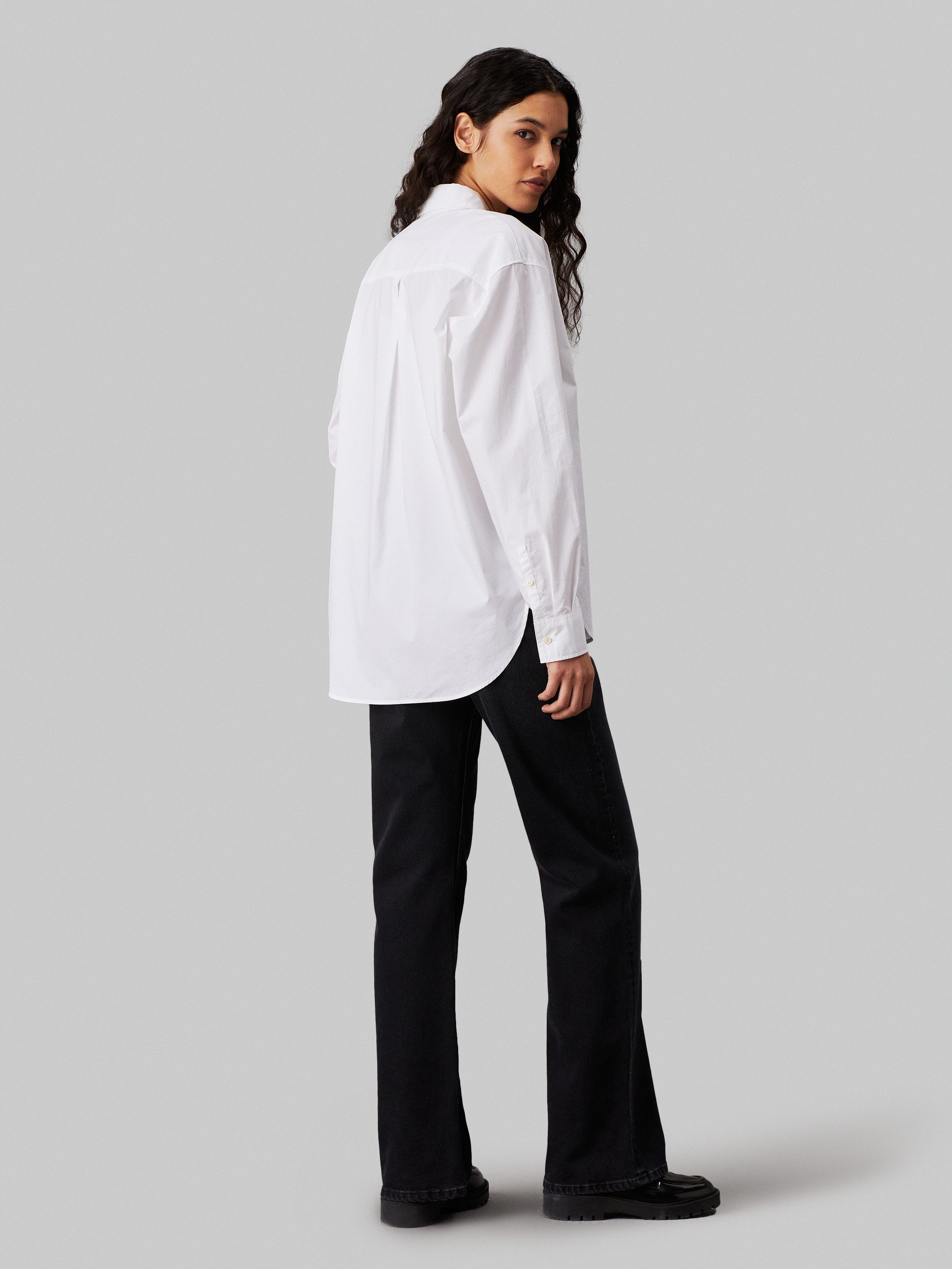 Calvin Klein Overhemd met lange mouwen WOVEN LABEL RELAXED SHIRT