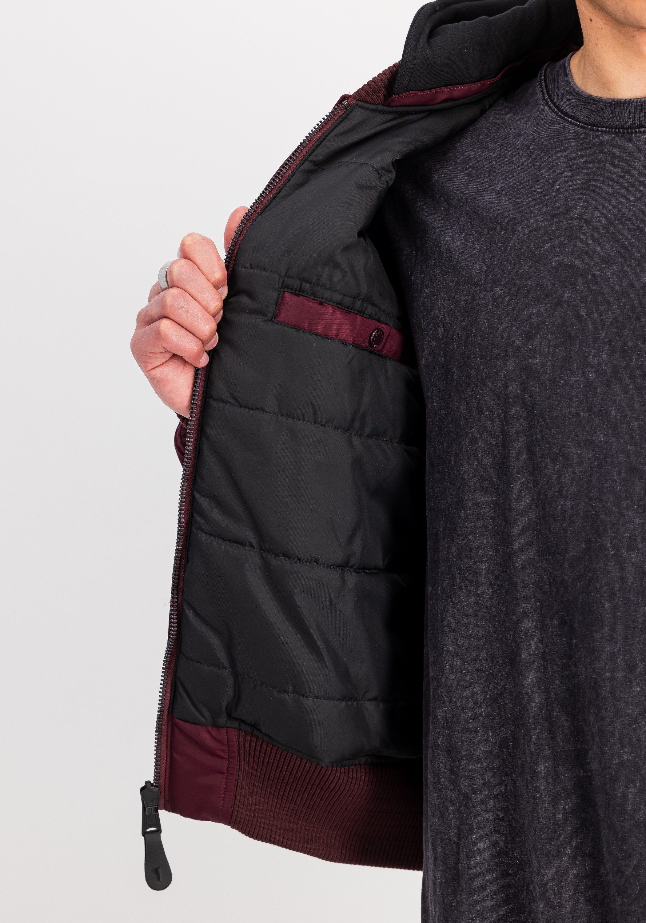 Alpha Industries Bomberjack Alpha Industries Men - Bomber Jackets MA-1 Zip Hood Back Print