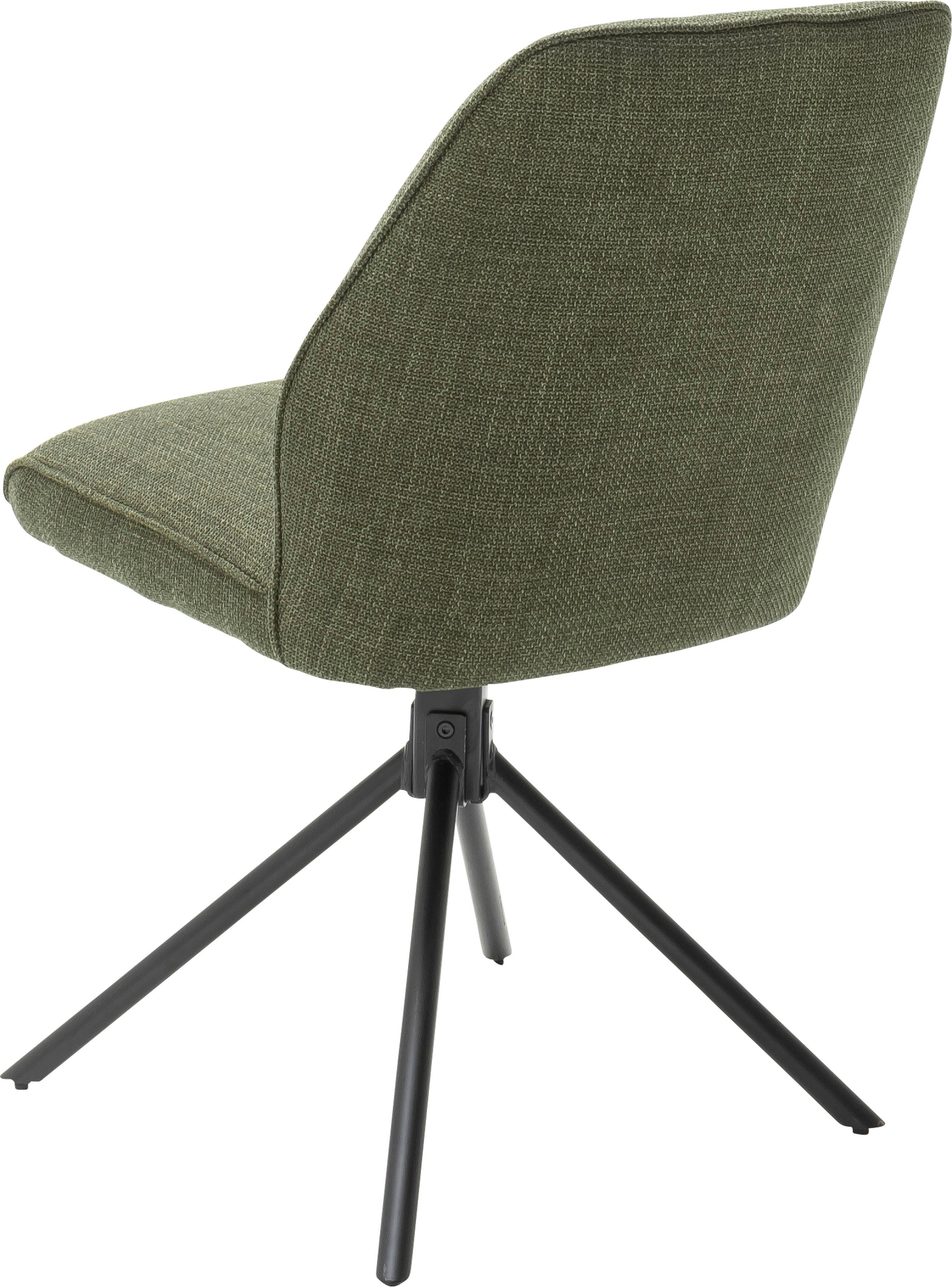 MCA furniture Stoel met 4 poten Pemba set van 2, 180º draaibaar met nivellering, stoel belastbaar tot 120 kg (set, 2 stuks)
