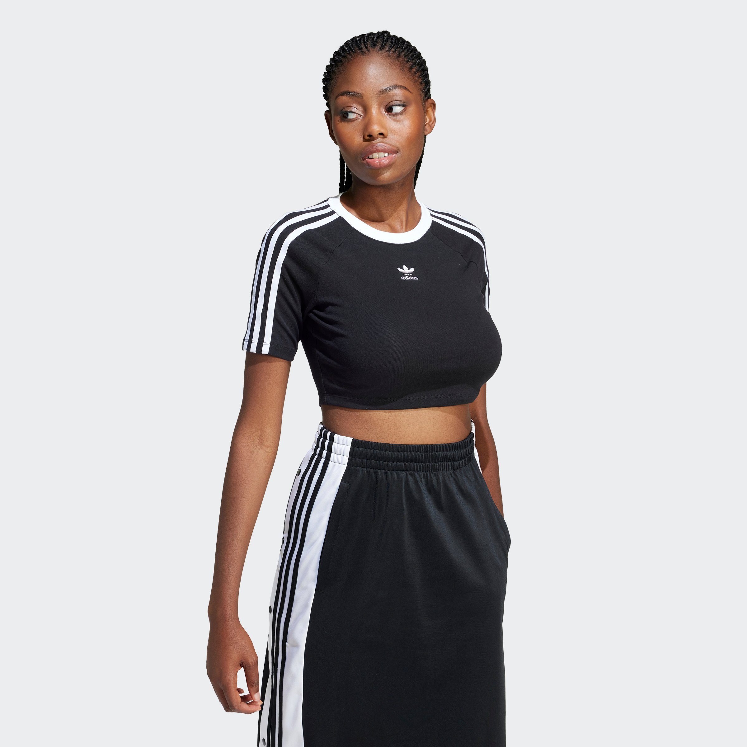 Adidas Originals Korte top met labelstitching