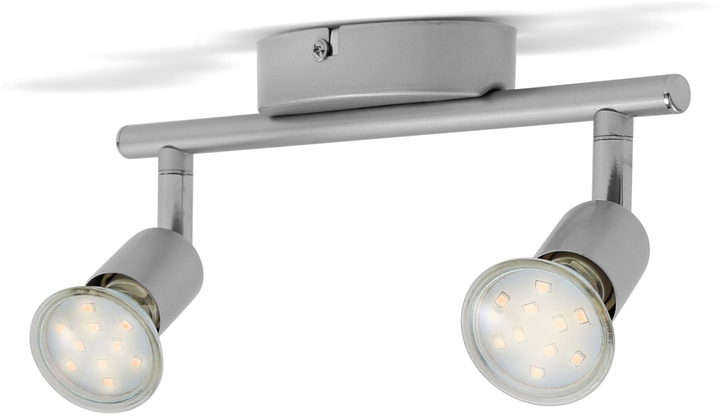 B.K.Licht Led-plafondlamp LED plafondlamp woonkamer draaibaar incl. 3W 250lm GU10 plafondspot