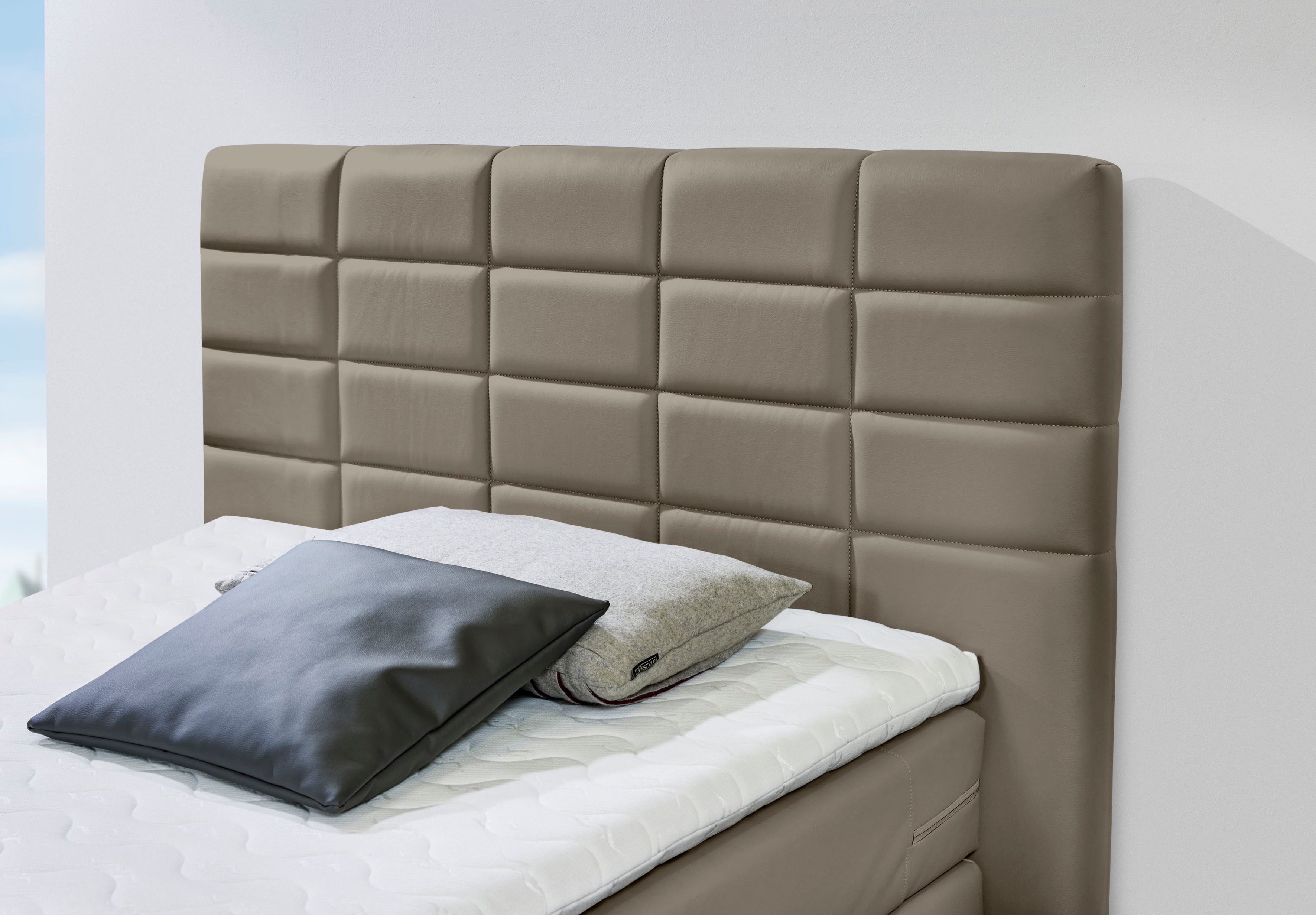 INOSIGN Boxspring Lethbridge incl. bedbox en matrastopper, twee matrastypes in h2