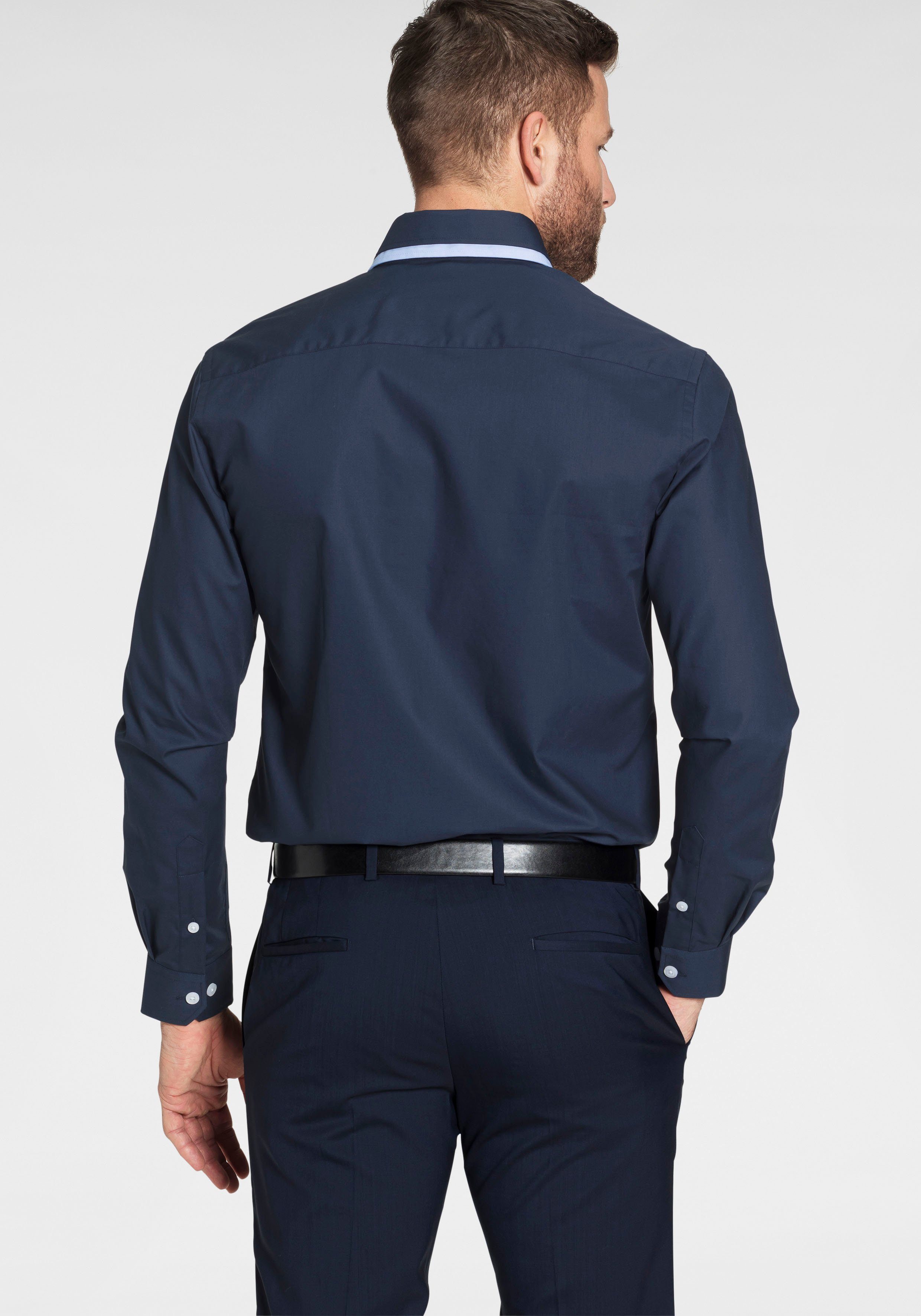 Bruno Banani Overhemd met lange mouwen Button-downkraag, het perfecte overhemd voor vele gelegenheden