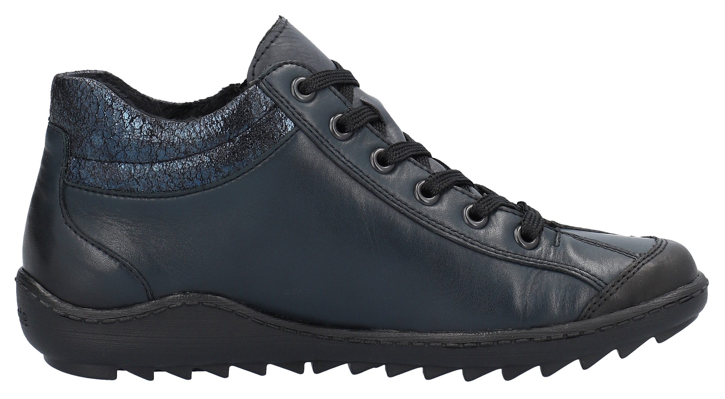 Remonte Veterschoenen flats, comfortschoenen, laarzen met zijrits