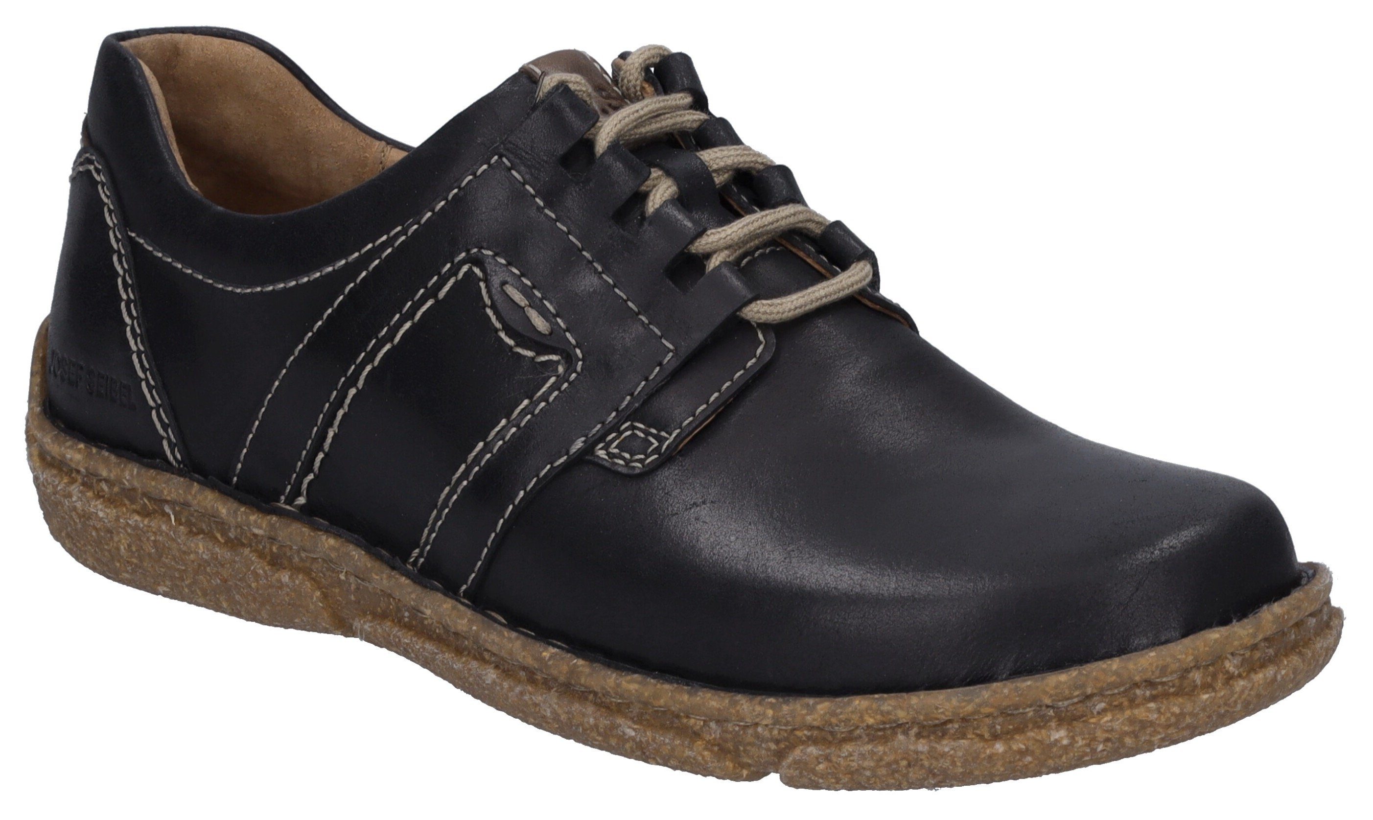 Josef Seibel Veterschoenen NEELE 44 met stijlvolle contrastdetails dames sportieve veterschoenen maat 35 EU zwart