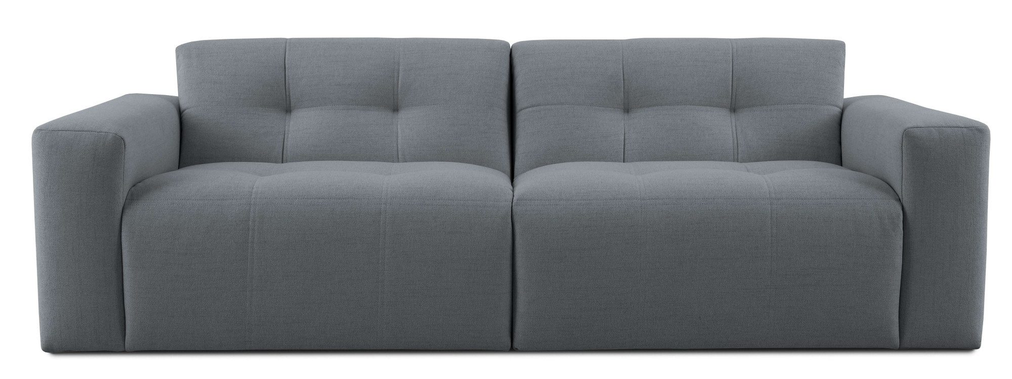 INOSIGN 3-zitsbank Tapley Breedte 220 cm, fijne structuur, met knoopstiksel, vloerhoog