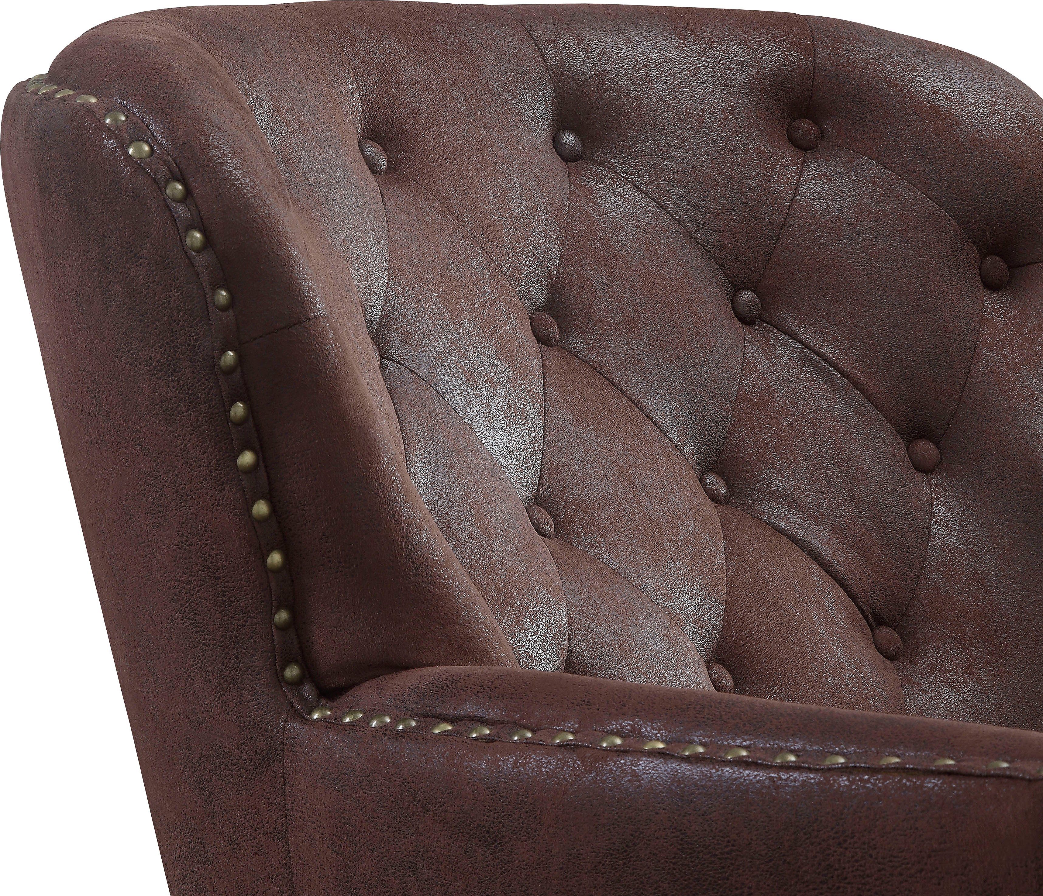 ATLANTIC home collection Fauteuil Luipaard met pocketveringskern