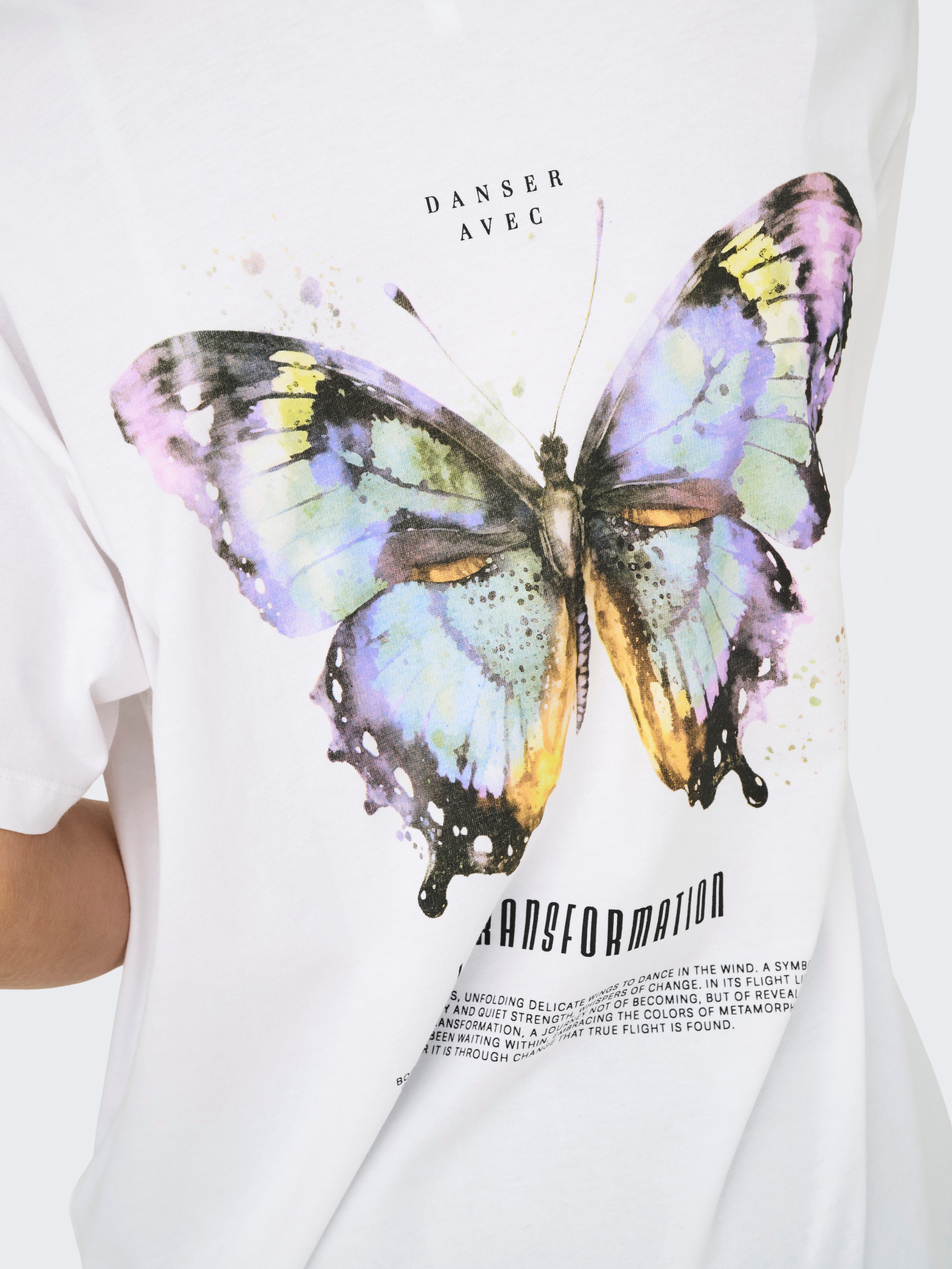 Only Shirt met korte mouwen ONLVIVVI LIFE S/S LOVELY TOP JRS