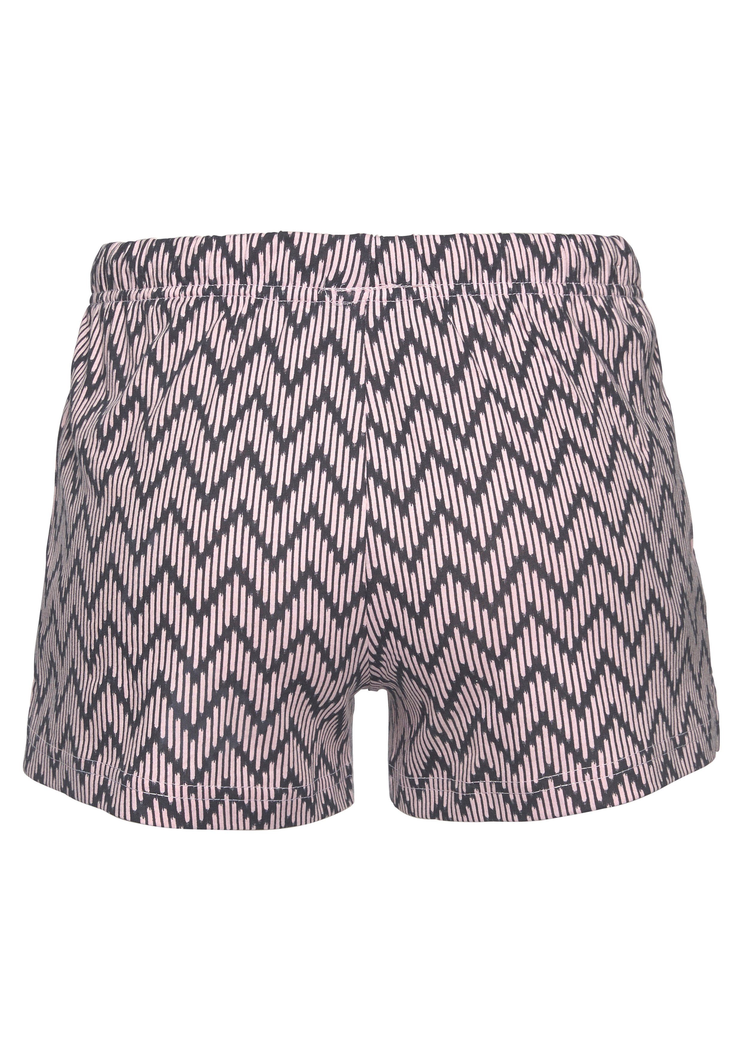 Vivance Dreams Shortama met gedessineerde pyjamashort (2-delig, 1 stuk)