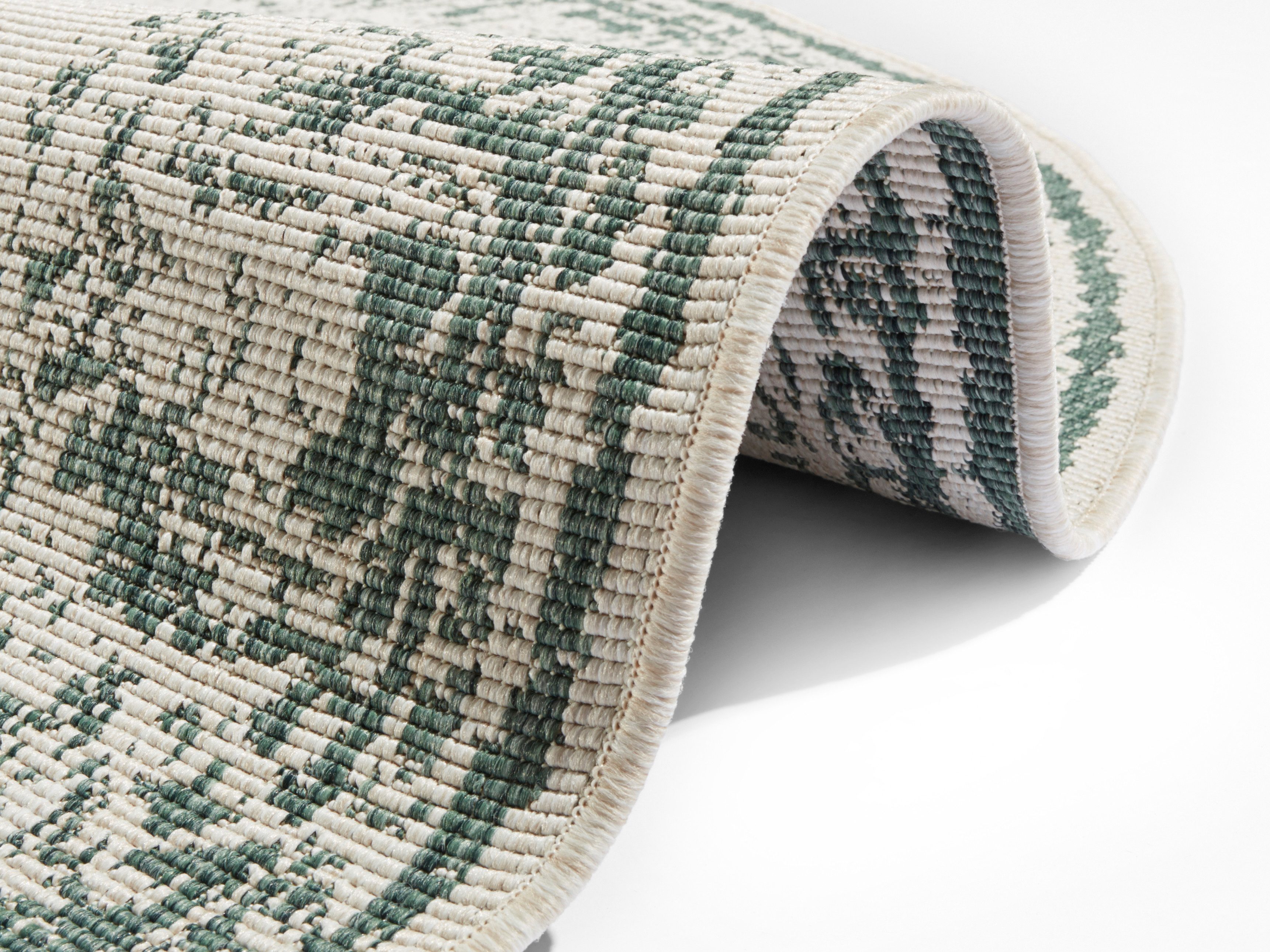 NORTHRUGS Vloerkleed Borbon tweezijdig te gebruiken kleed Geschikt voor binnen en buiten, weerbestendig, balkon, tuin, woonkamer, waterbestendig