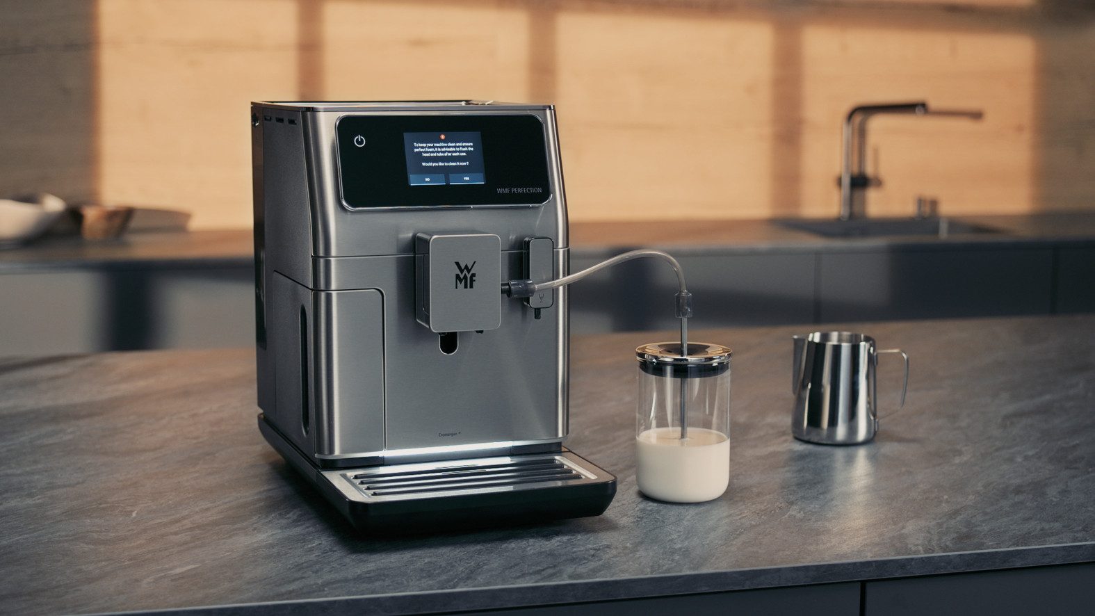 WMF Volautomatisch koffiezetapparaat Perfection 640 CP812D10, zeer stil, hoogwaardige behuizing, led-omgevingslicht