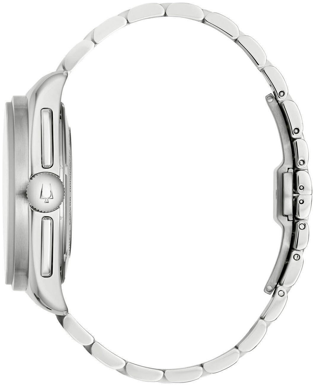 Bulova Chronograaf Lunar Pilot Quartz horloge, polshorloge, herenhorloge, roestvrijstalen band