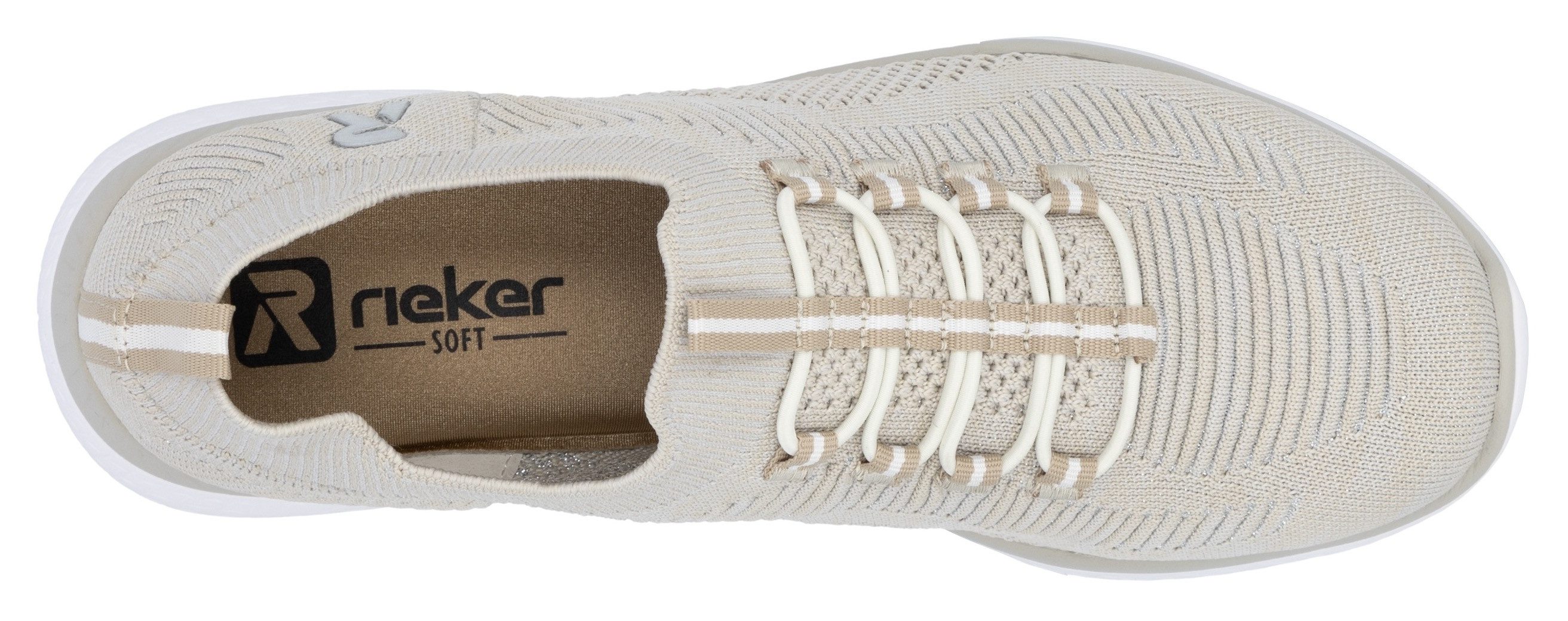 RIEKER Sport Slip-on sneakers , slipper, vrijetijdsschoen, instapschoen met elastische instap