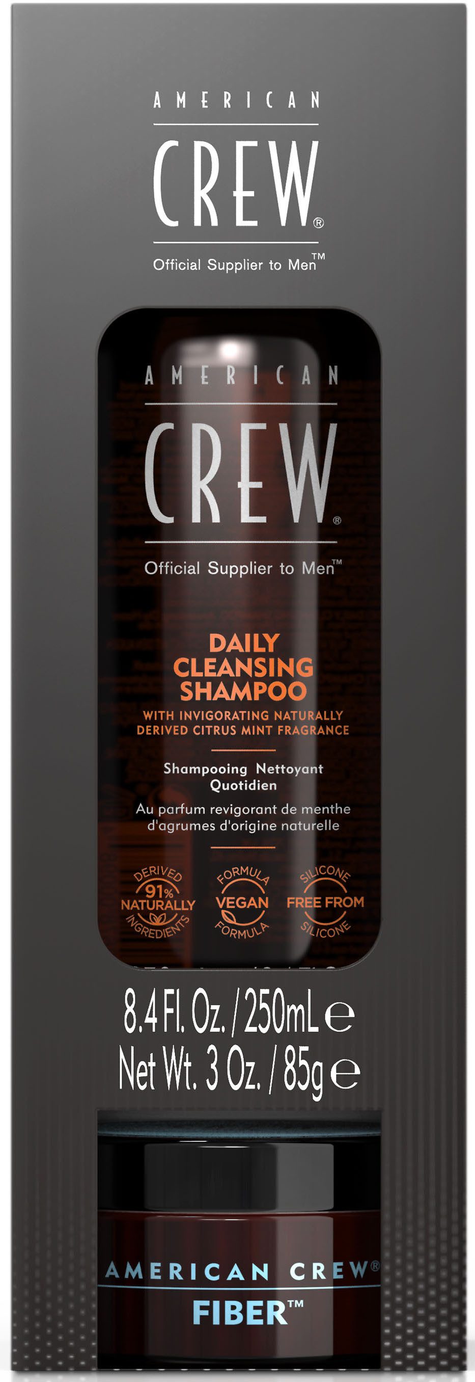 American Crew Haarverzorgingsset Regimes Fiber duo set Limited Edition - Classic Fiber + shampoo (set, 2-delig)